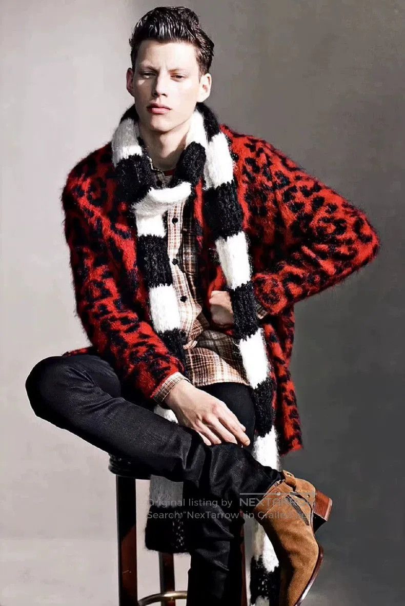 Saint Laurent Paris SAINT LAURENT 2013 Red Leopard Sweater. Size US S / EU 44-46 / 1 - 5 Thumbnail