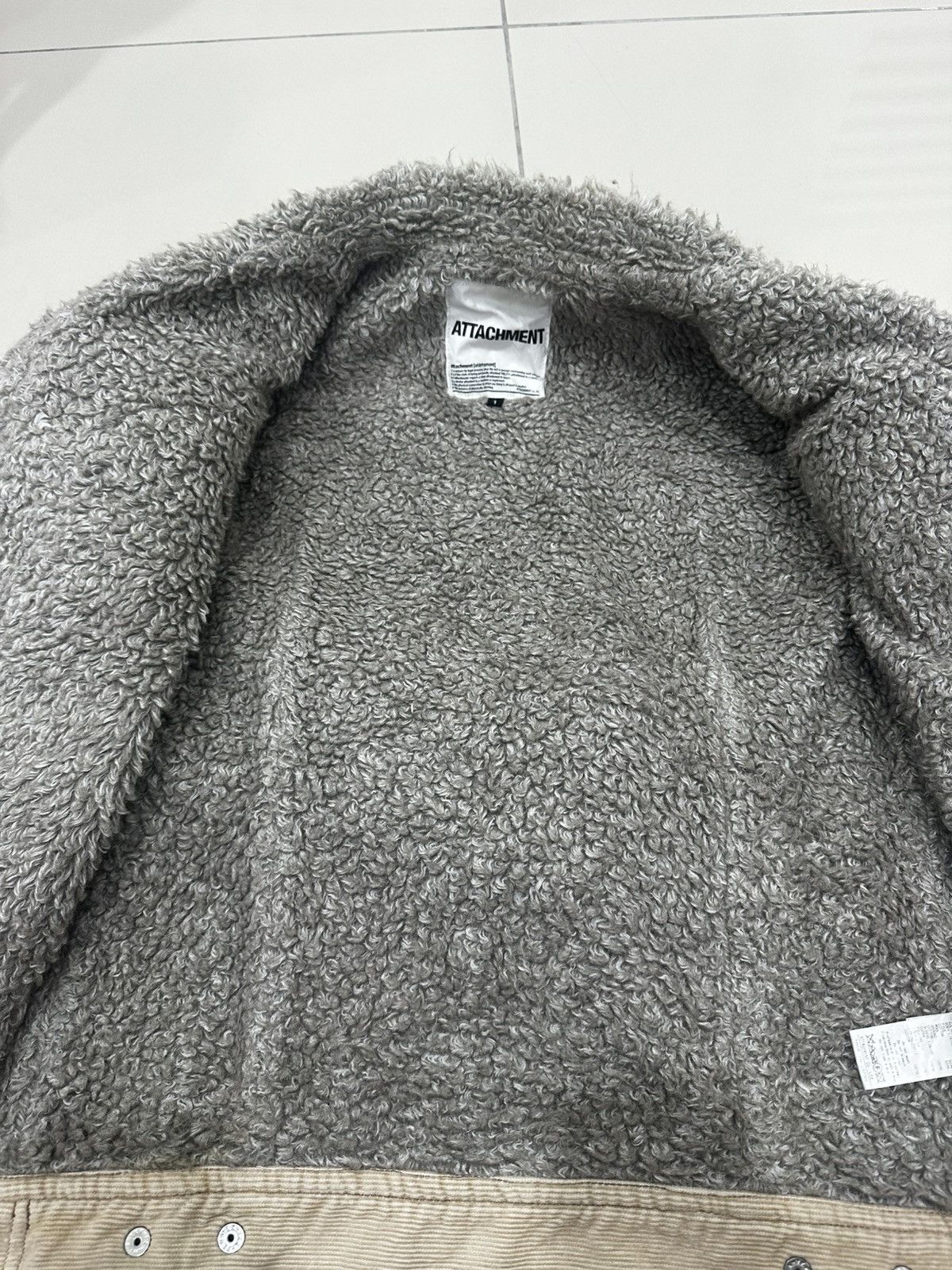 Attachment Attachment Trucker Jacket Corduroy Sherpa Design Jacket Size US S / EU 44-46 / 1 - 12 Thumbnail