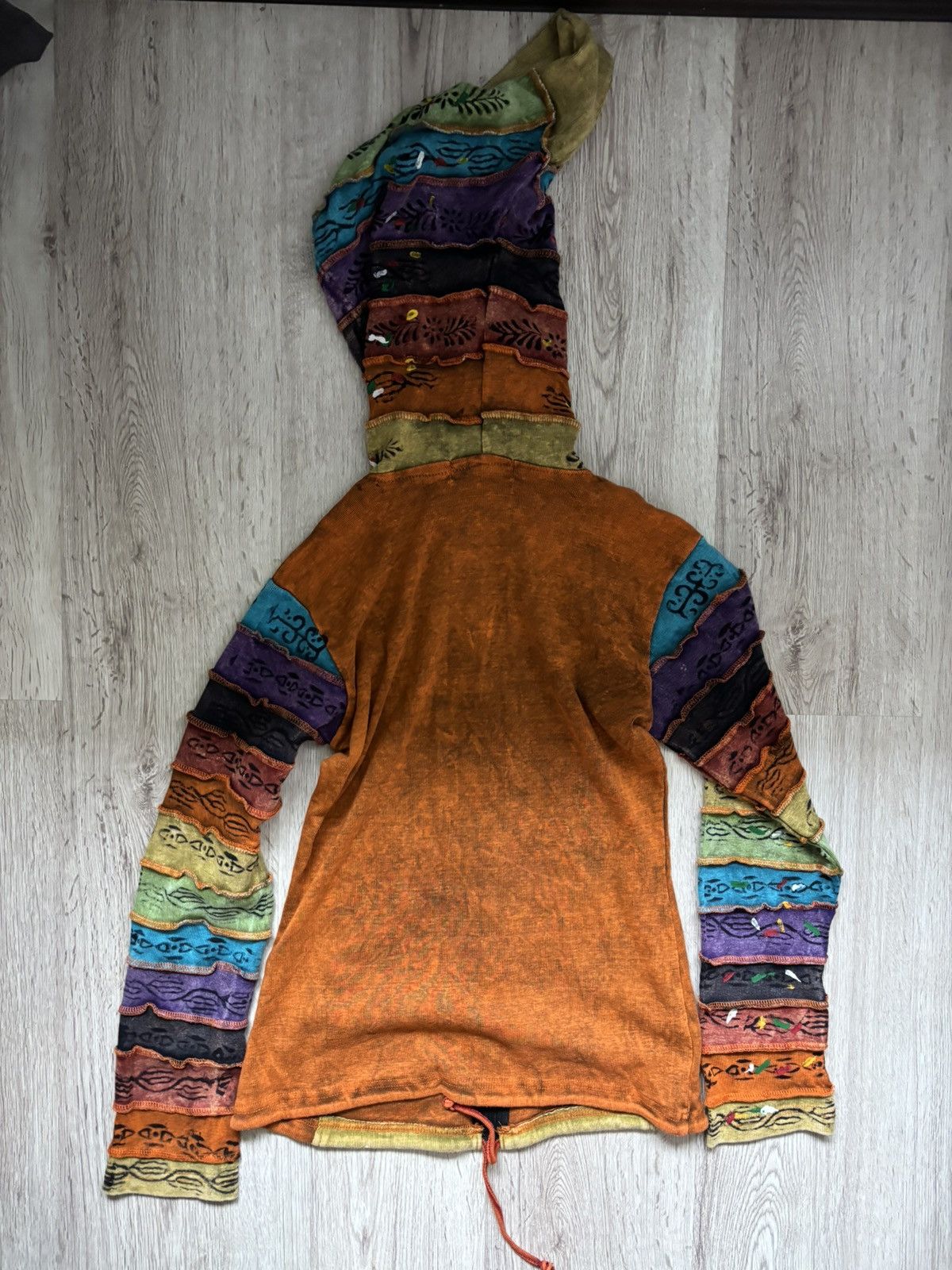 Other Ezhippie Nepal Cotton Patchwork Hoodie Festival Rainbow Size M / US 6-8 / IT 42-44 - 14 Thumbnail