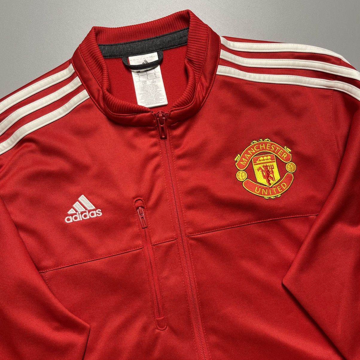 Adidas × Vintage MANCHESTER UNITED ADIDAS 2015/2016 SOCCER TRAINING TRACK TOP Size US L / EU 52-54 / 3 - 3 Thumbnail