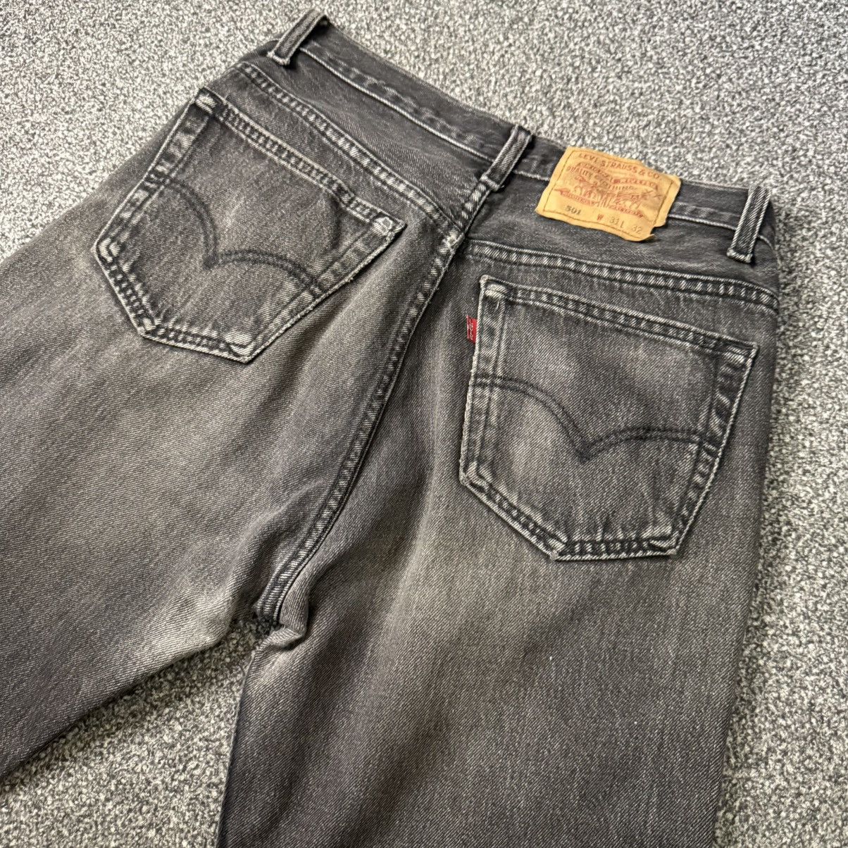 14th Addiction Vintage 90s Levis 501 Black Denim W31 Size US 31 - 8 Thumbnail