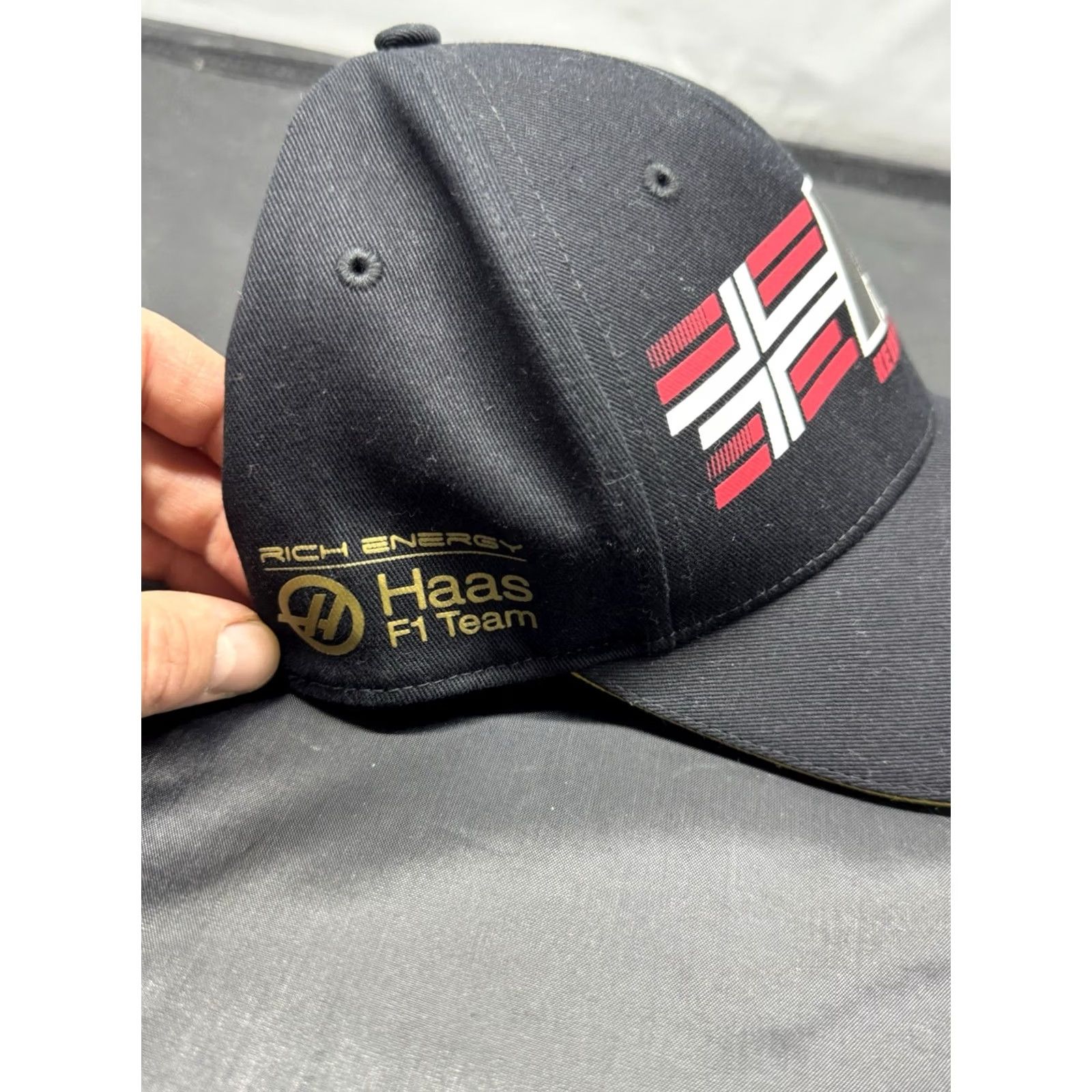 Vintage Haas F1 Team Official Kevin Magnussen 20 Baseball Cap Hat Black Red Adjustable Unisex Adults Sports Baseball Cap Hat Size ONE SIZE - 2 Thumbnail