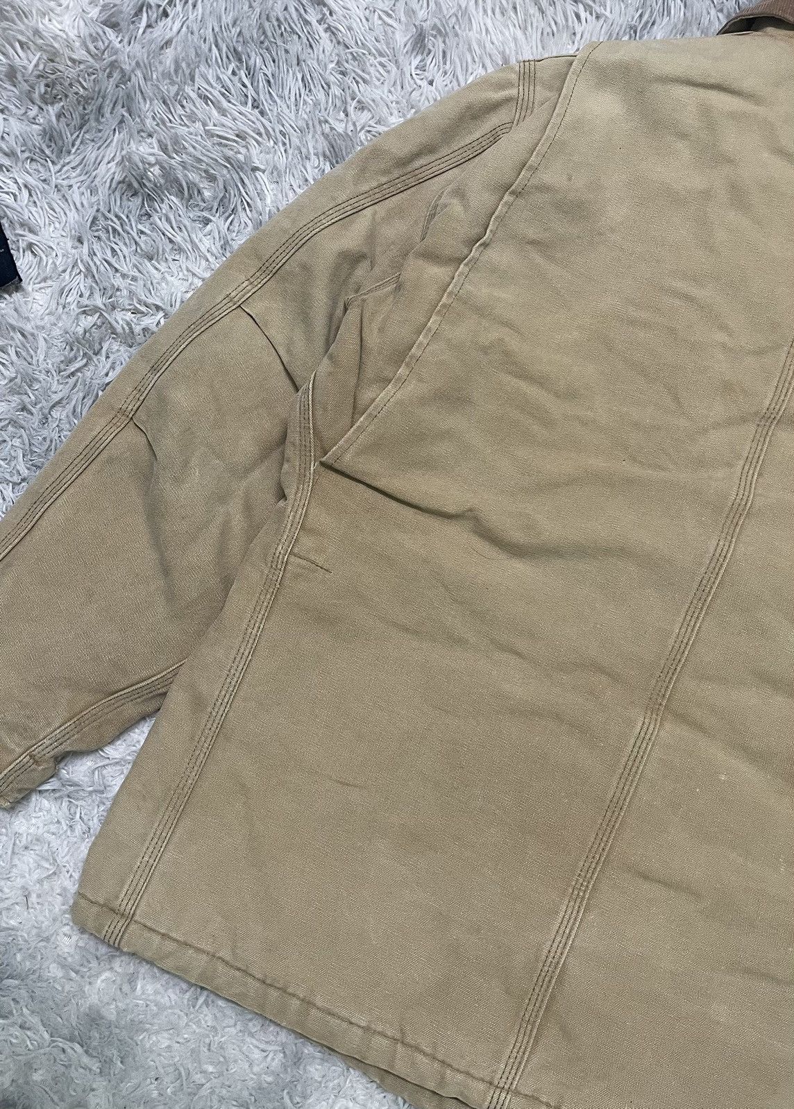 Carhartt VINTAGE CARHARTT KHAKI NICELY FADED QUILTED LINEN RARE Size US L / EU 52-54 / 3 - 14 Thumbnail