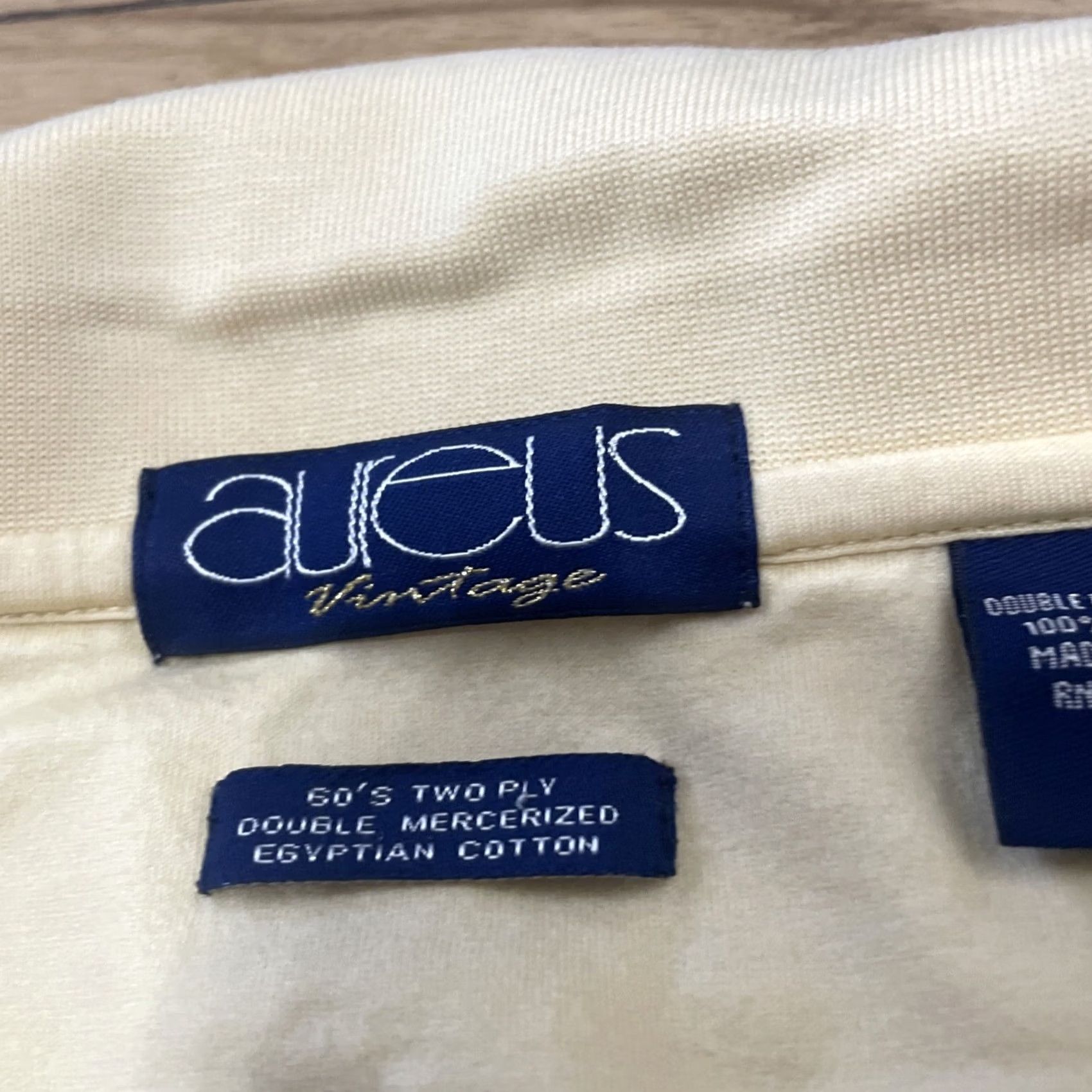 Vintage Aureus Polo shirt Yellow XL Vintage Retro Y2k Striped Center Embroidered Golf Shirt Mens XL Size US XL / EU 56 / 4 - 7 Thumbnail