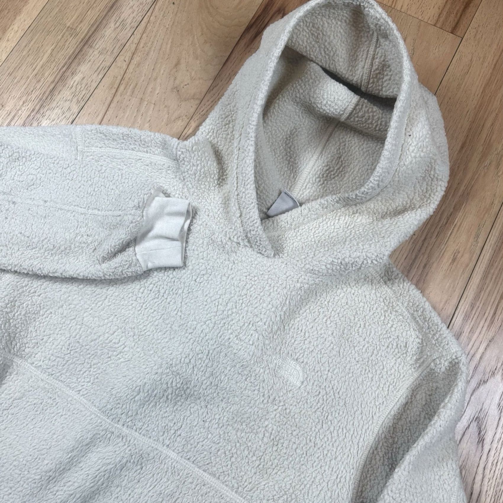 The North Face VINTAGE The North Face Womens Hoodie S Pullover Sherpa Fleece Brown Cream Small Size S / US 4 / IT 40 - 2 Thumbnail