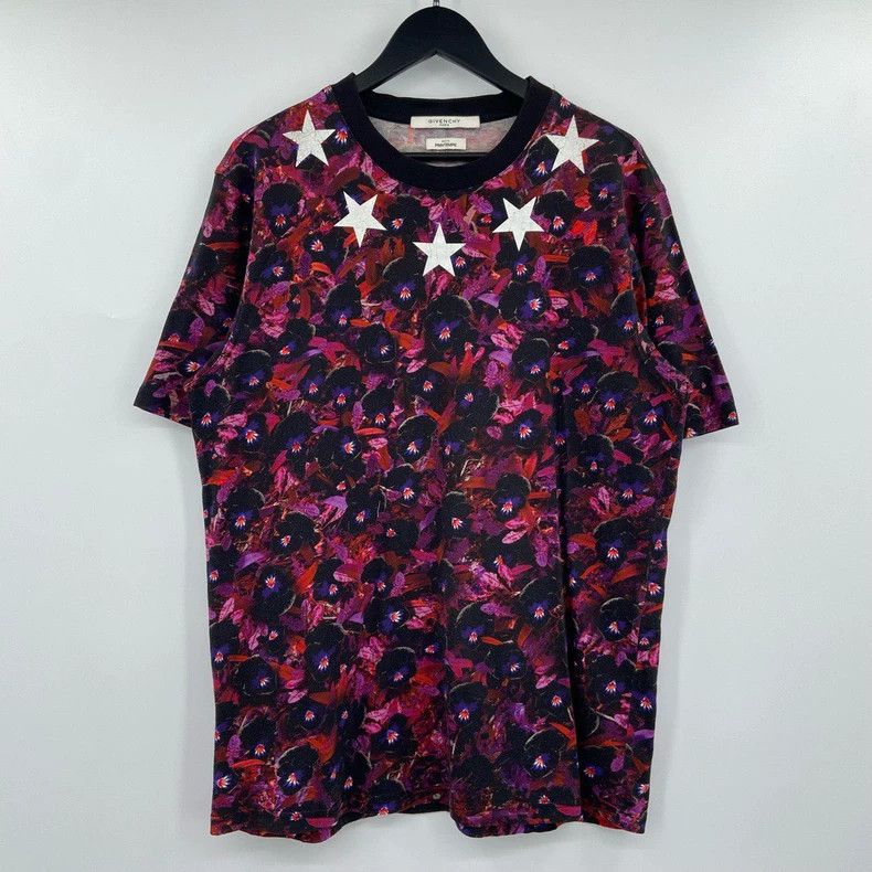 Givenchy Givenchy Printed Floral Star Short Sleeve Size US XL / EU 56 / 4 - 1 Thumbnail