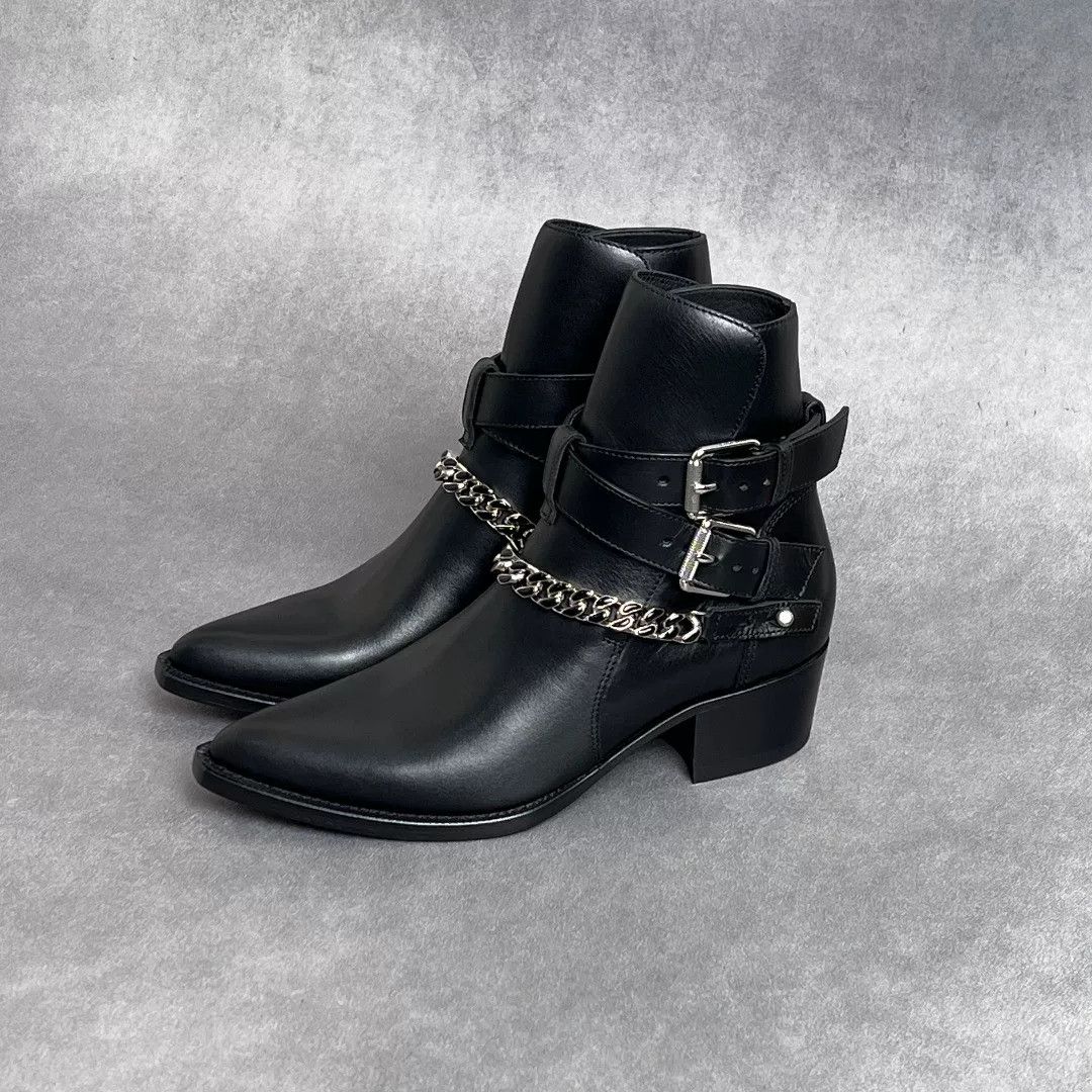 Amiri Amiri Leather Boots 8 Men Size US 8 / EU 41 - 1 Thumbnail