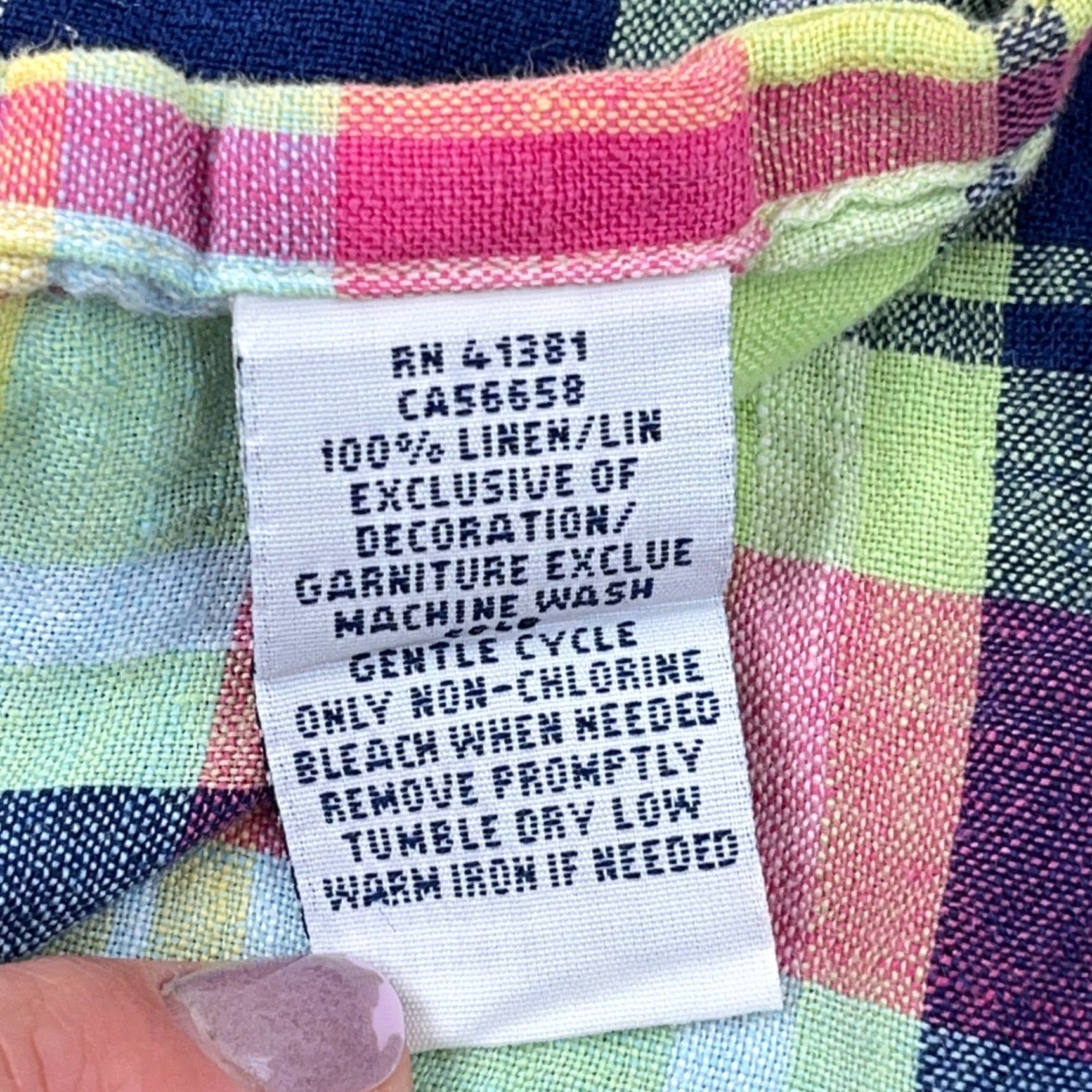 Ralph Lauren Ralph Lauren Linen Shirt Men L Yellow Pink Blue Button Up Tartan Plaid Prep Shirt Size US L / EU 52-54 / 3 - 3 Thumbnail