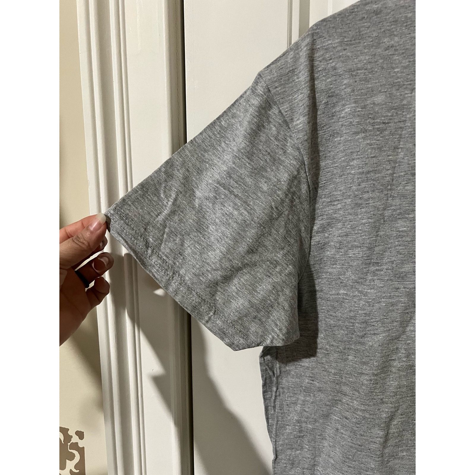 Gildan V-Neck T-Shirts Tagless Grey/black (38-40) Moisture wicking Size US M / EU 48-50 / 2 - 5 Thumbnail