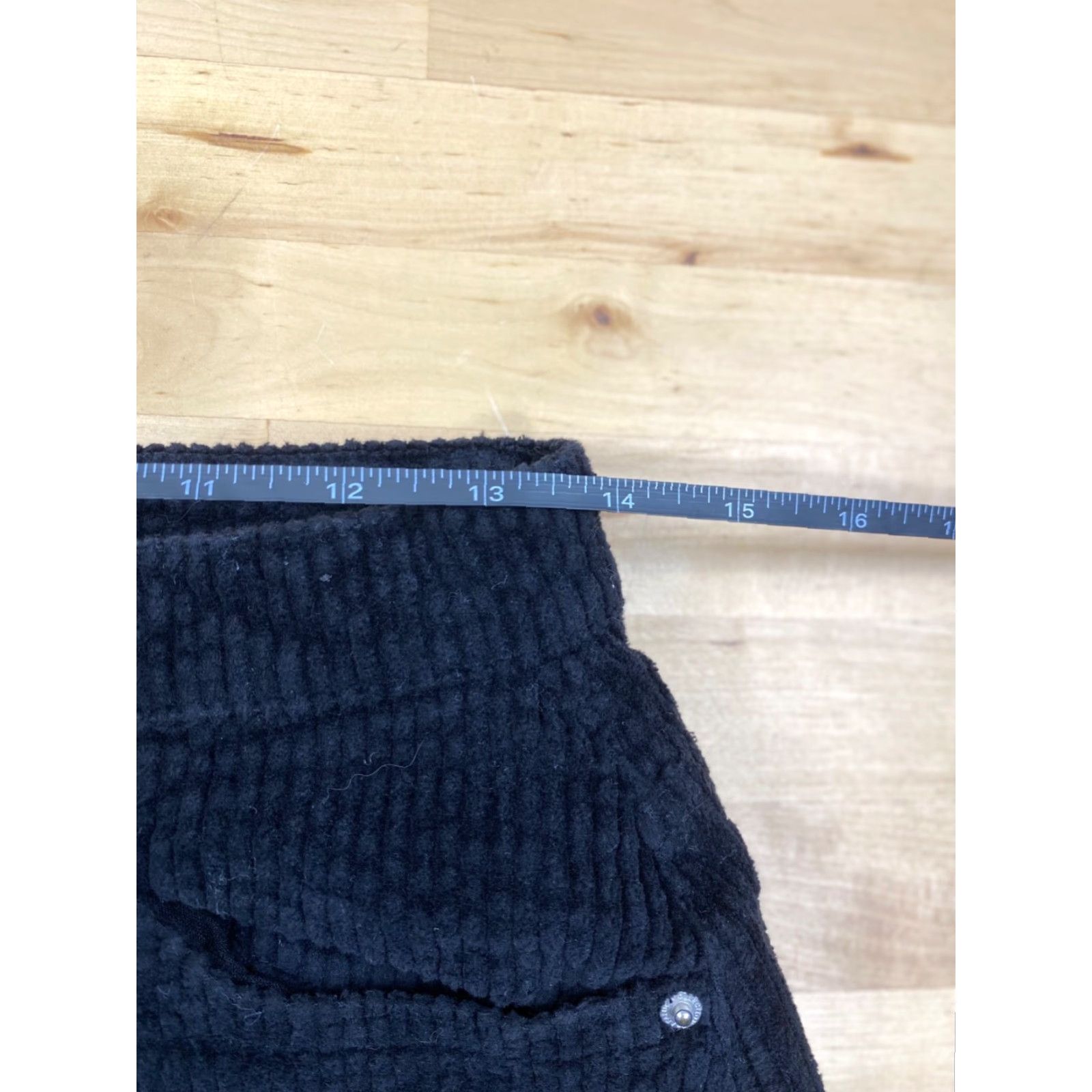 Zara Zara TRF Collection Womens Mini Corduroy Skirt M Black Casual #6207 Size 32" / US 10 / IT 46 - 4 Thumbnail