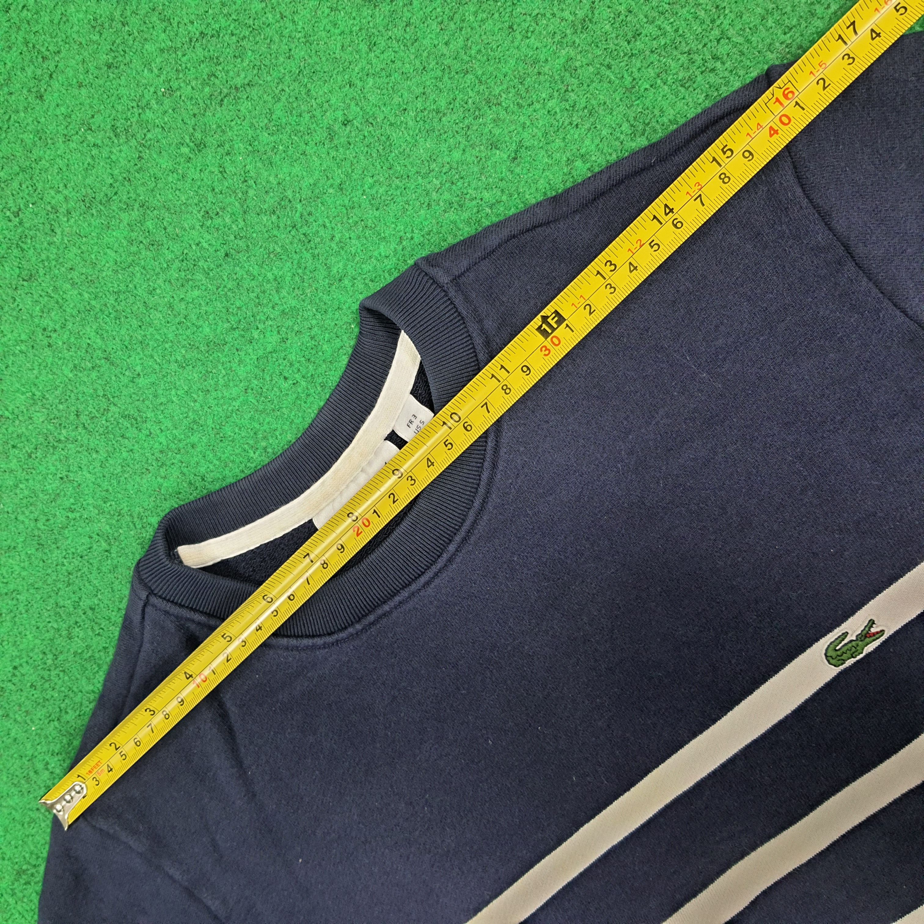Lacoste Vintage Lacoste Designer Stripes Sweatshirt C282N2 Size US S / EU 44-46 / 1 - 9 Thumbnail