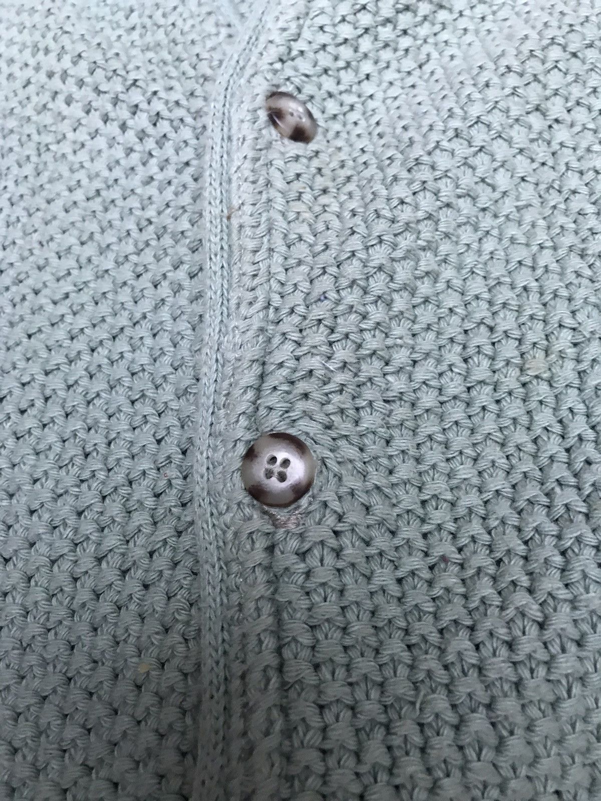 L.L. Bean MADE IN USA KNITTED COTTON VEST IN A BEAUTIFUL MINTH GREEN Size US L / EU 52-54 / 3 - 6 Thumbnail
