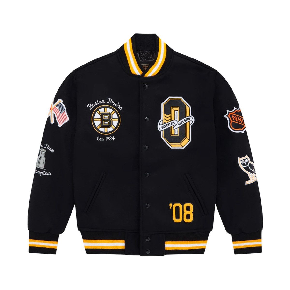 Drake OVO X NHL - BOSTON BRUINS VARSITY JACKET Size US L / EU 52-54 / 3 - 12 Thumbnail