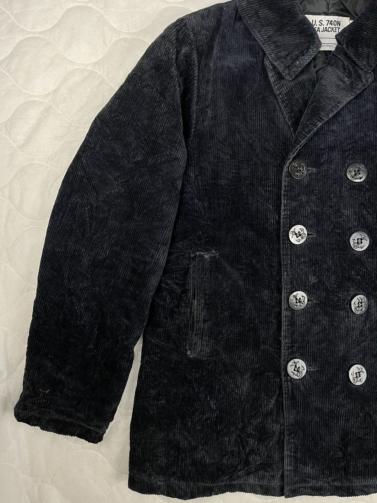 Schott Schott Corduroy U.S. 740N Pea Jacket Size US L / EU 52-54 / 3 - 3 Thumbnail