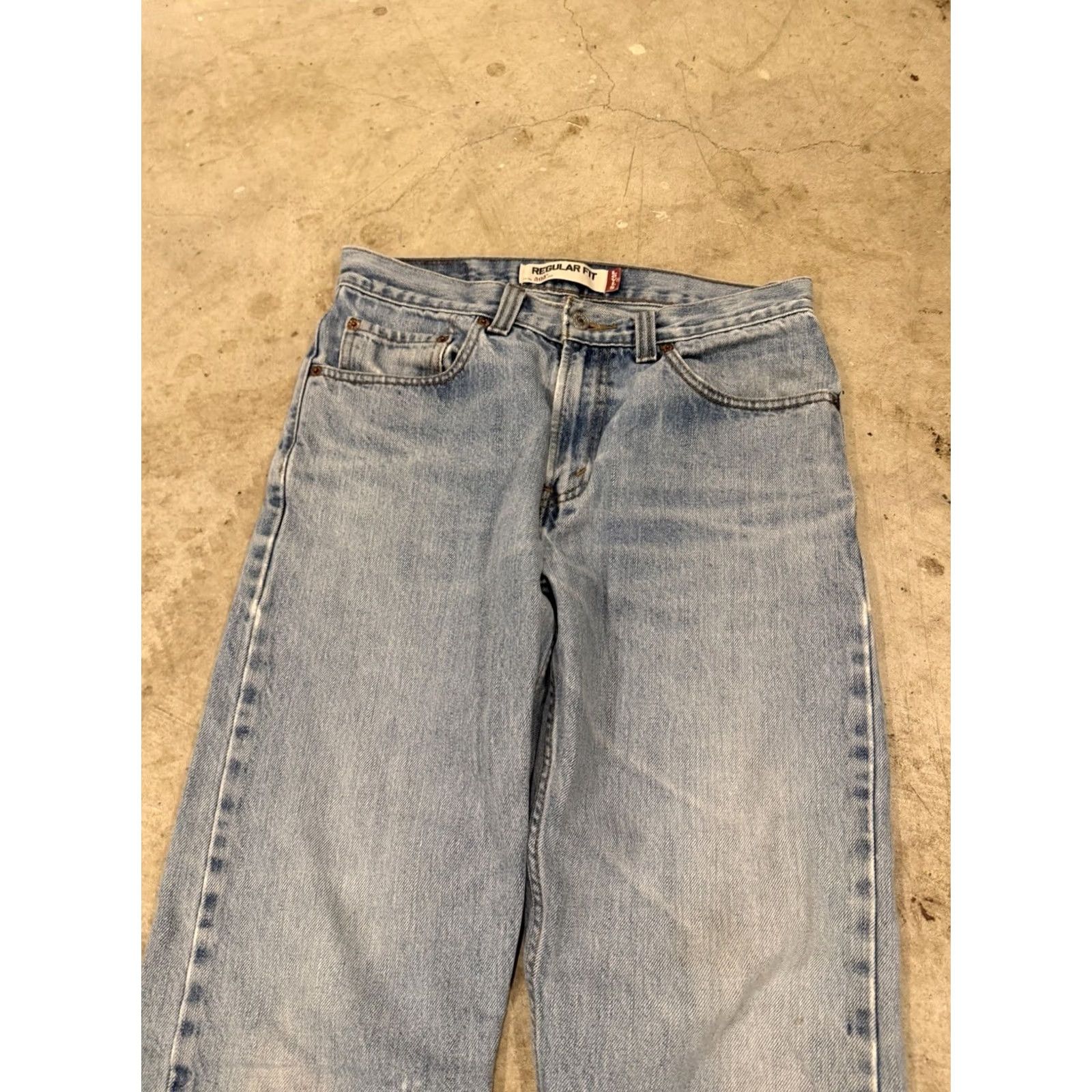 Levi's Levi's Jeans Men 30x28 Blue Light 505 Straight Regular Denim Cotton 5-Pocket 30 in Inseam Size US 31 - 4 Thumbnail