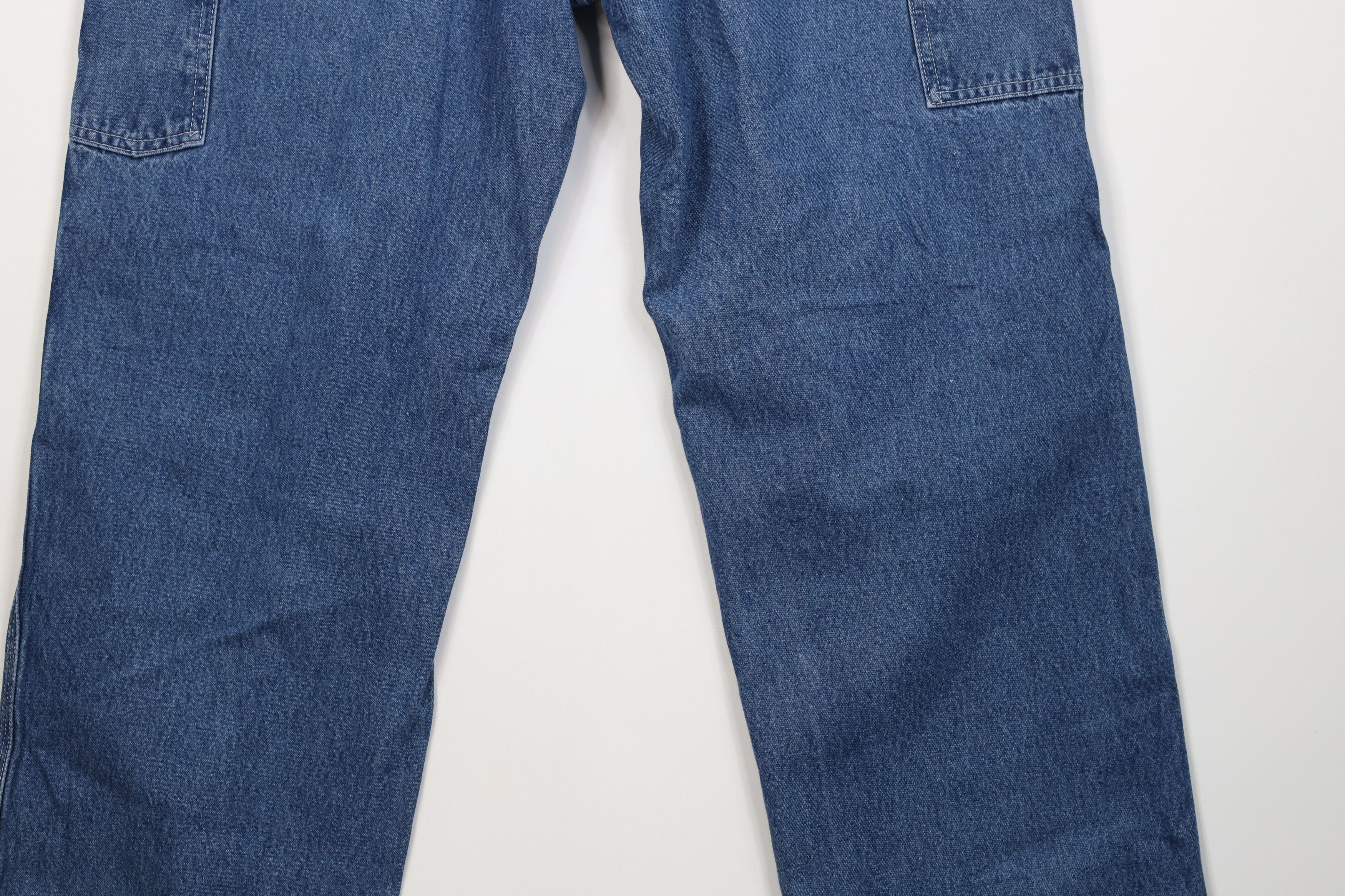 Carhartt Vintage Y2K Carhartt Wide Leg Dungaree Denim Jeans Blue Size US 36 / EU 52 - 15 Thumbnail