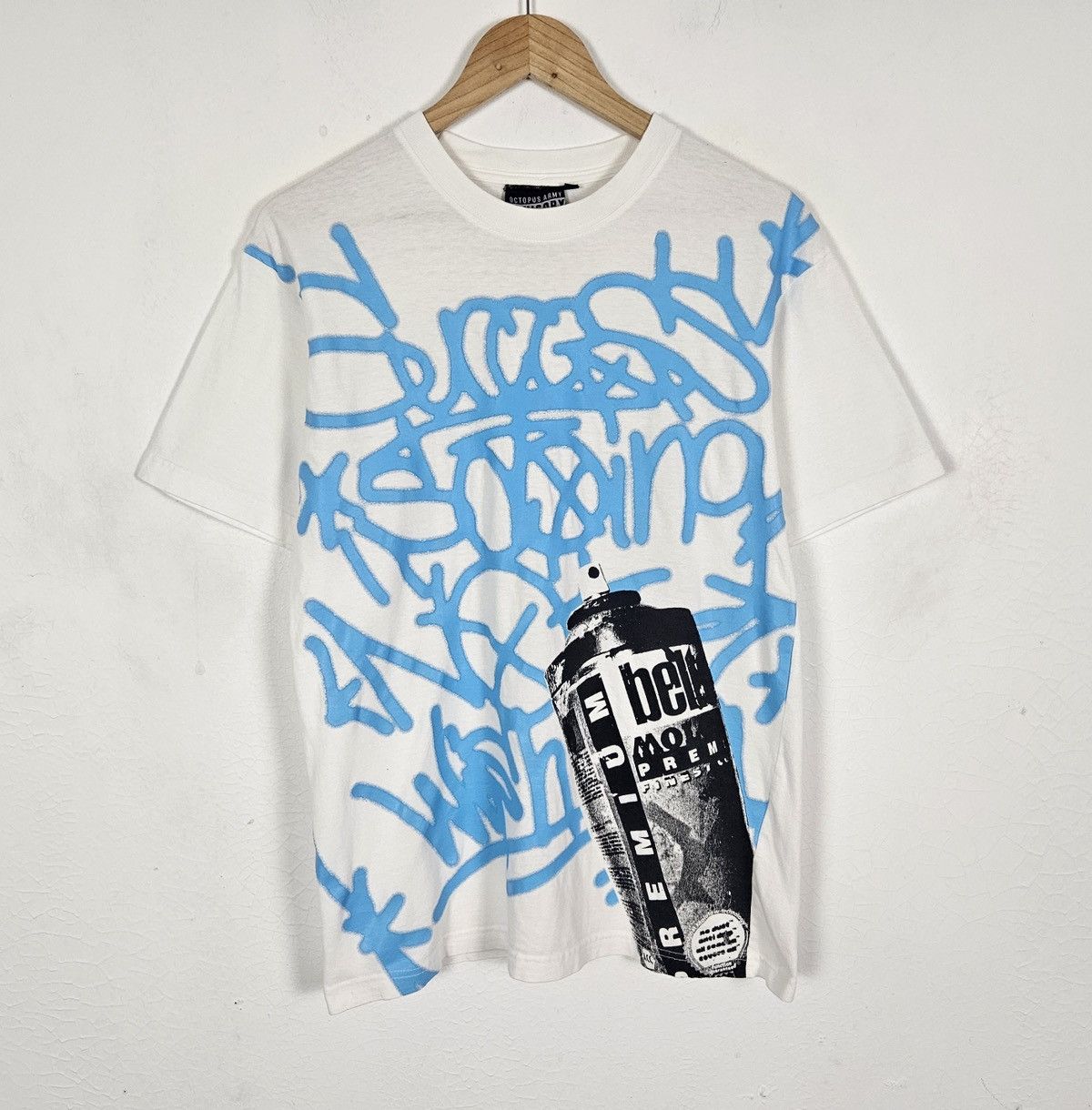 Japanese Brand Octopus Army graffiti graphic shirt Size US M / EU 48-50 / 2 - 2 Thumbnail