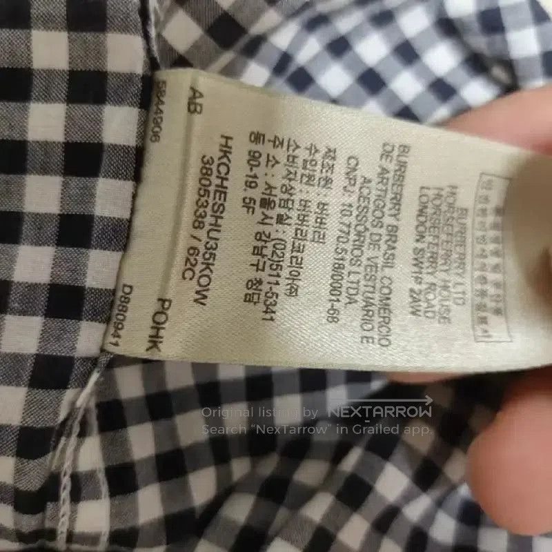 Burberry Burberry Gray Check Summer Shirt. Size M / US 6-8 / IT 42-44 - 5 Thumbnail