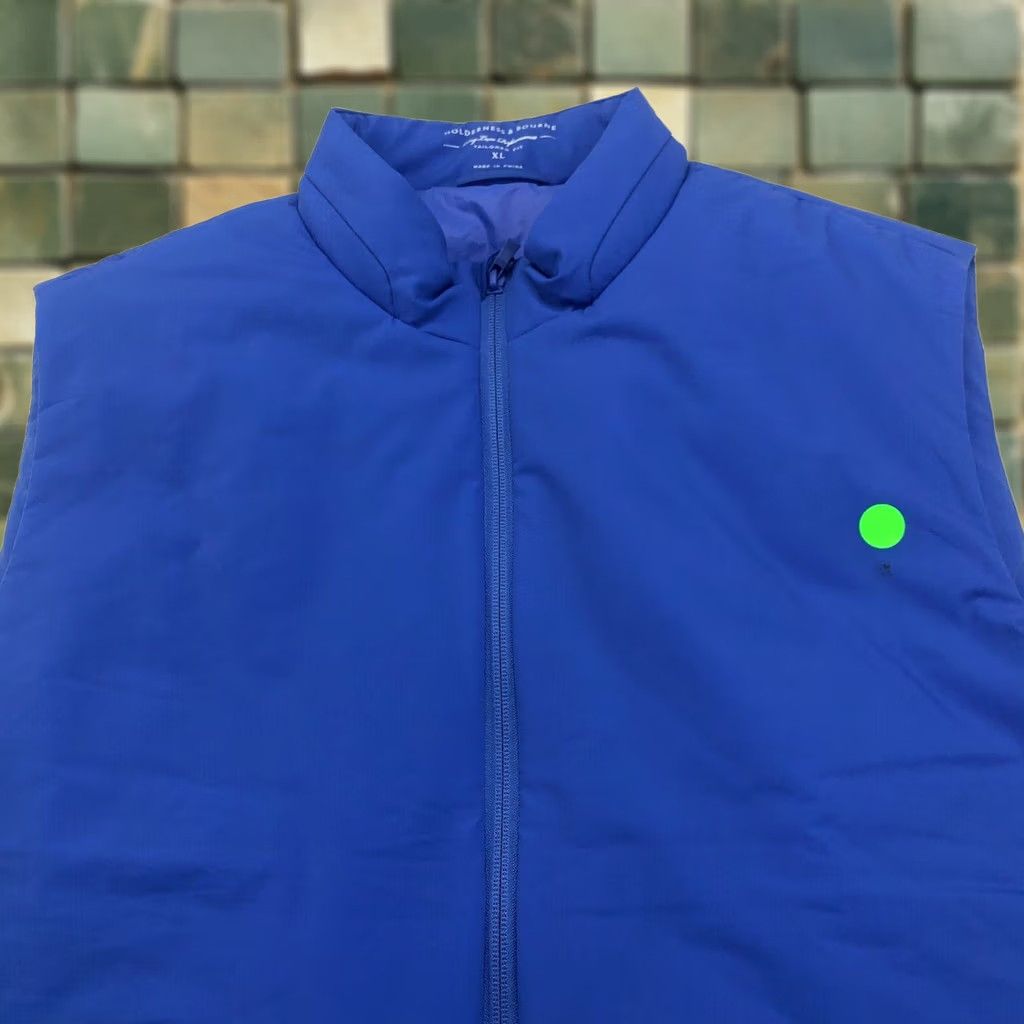 Vintage Holderness & Bourne The King Vest XL Regular Fit Zip Mock Neck Puffer Vest Mens Blue Windbreaker 3.24 Size US XL / EU 56 / 4 - 1 Thumbnail