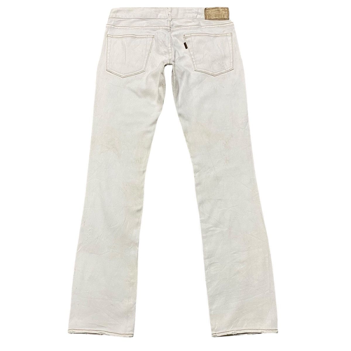 GOA G.O.A White Vintage Distressed Denim Size US 28 / EU 44 - 2 Thumbnail