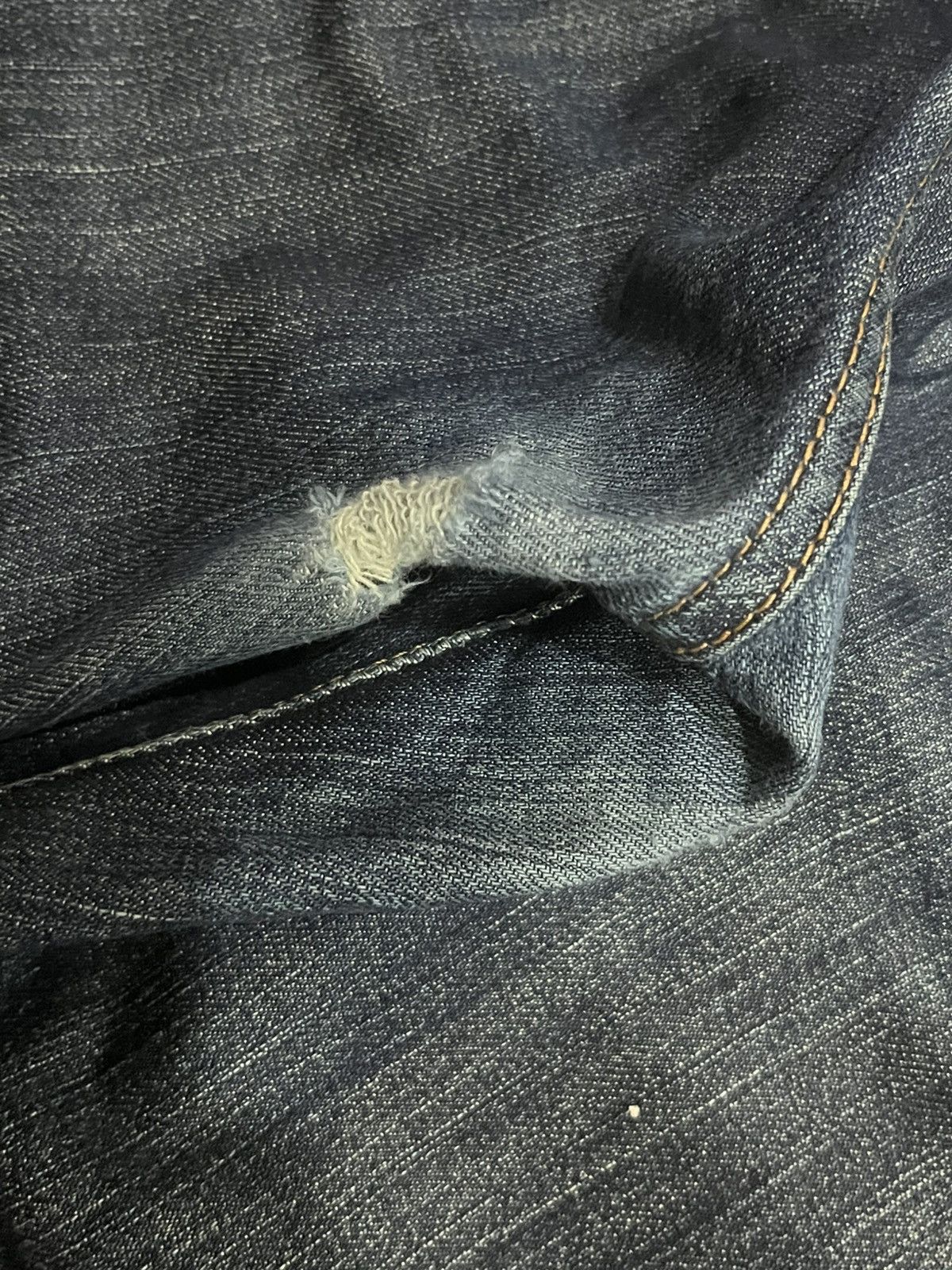 Wrangler Vintage Wrangler Dark Blue Washed Straight Leg Jeans Size US 33 - 9 Thumbnail