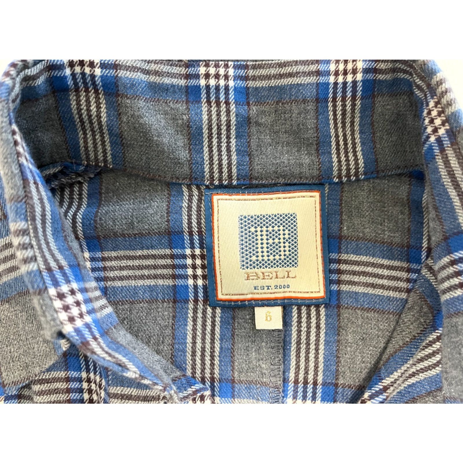 Vintage VINTAGE Bell by Alicia Bell Button-Up Flannel Shirt Plaid Gray Blue Women’s Size 6 Elbow Patches USA"} Size M / US 6-8 / IT 42-44 - 7 Thumbnail