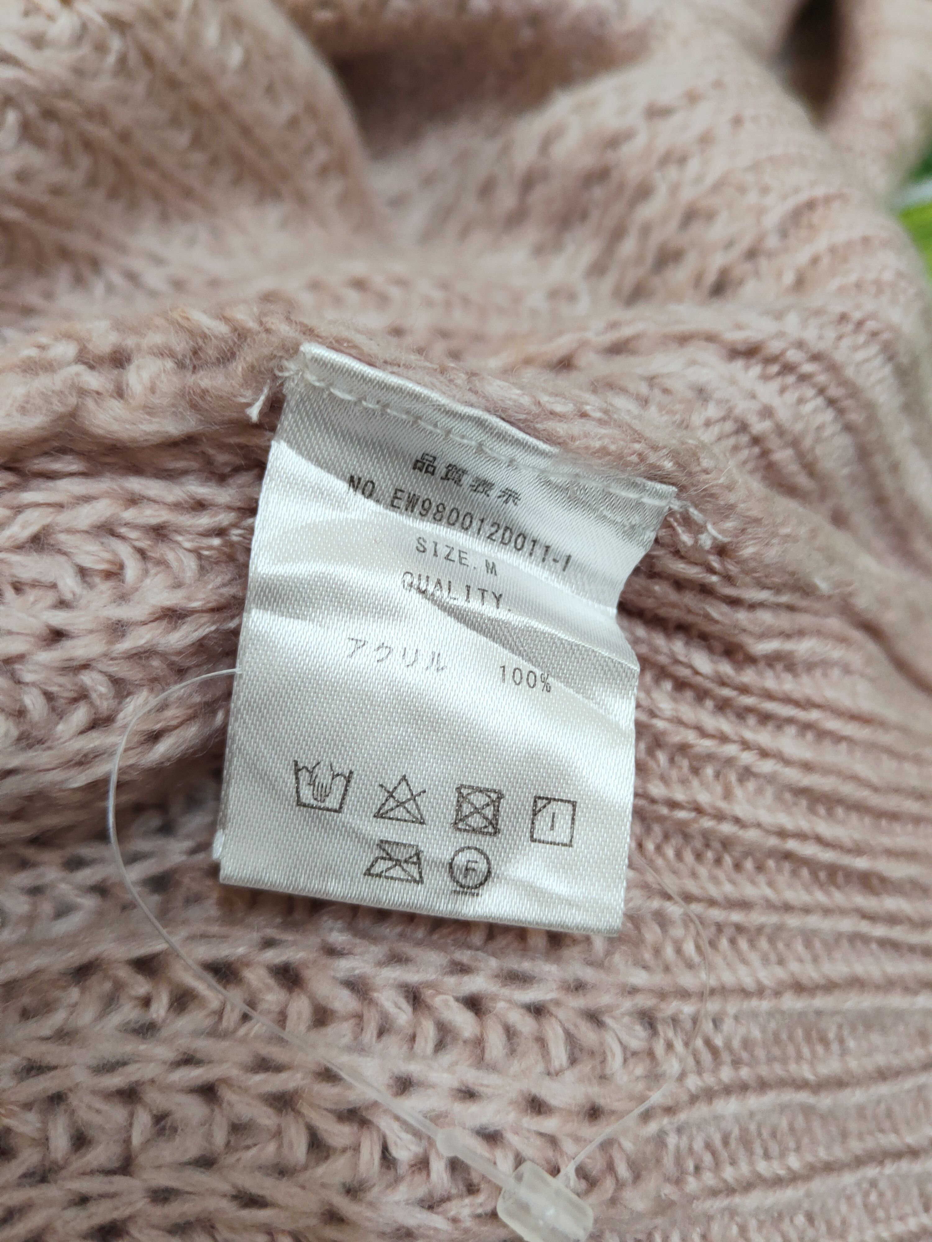 Japanese Brand Ems Excite Pink Knitwear Crop Tops #W1178 Size M / US 6-8 / IT 42-44 - 9 Thumbnail