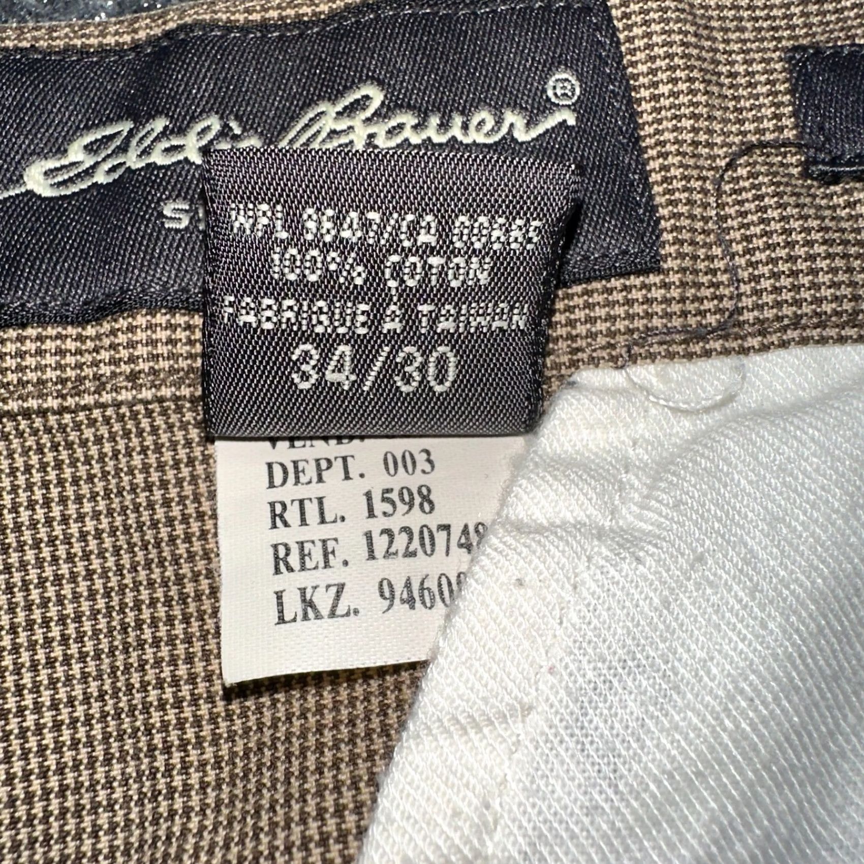 Eddie Bauer Eddie Bauer Brown Cotton Relaxed Fit Straight Leg Pants Mens 34 Pockets Size US 34 / EU 50 - 5 Thumbnail
