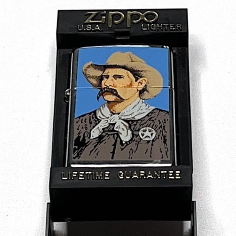 Zippo Vintage Zippo – Wyatt Earp – High Polish Chrome – 1997 XIII Size ONE SIZE - 1 Thumbnail