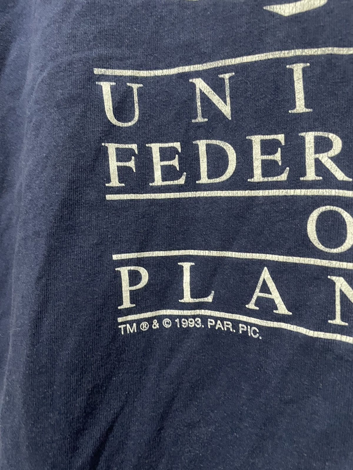 Sci-Fi Fantasy Vintage 1993 Star Trek United Federation of Planets Tee 90s Size US L / EU 52-54 / 3 - 5 Thumbnail