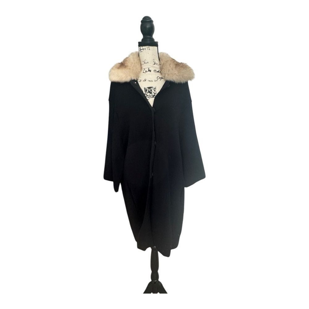 Zara Zara Knit SZ M fur collar oversized winter coat Size M / US 6-8 / IT 42-44 - 3 Thumbnail