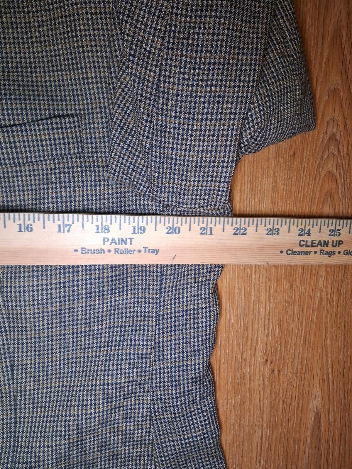 Polo Ralph Lauren Chaps Ralph Lauren Sport Coat 42XL Beige Houndstooth Silk Size 42L - 12 Thumbnail