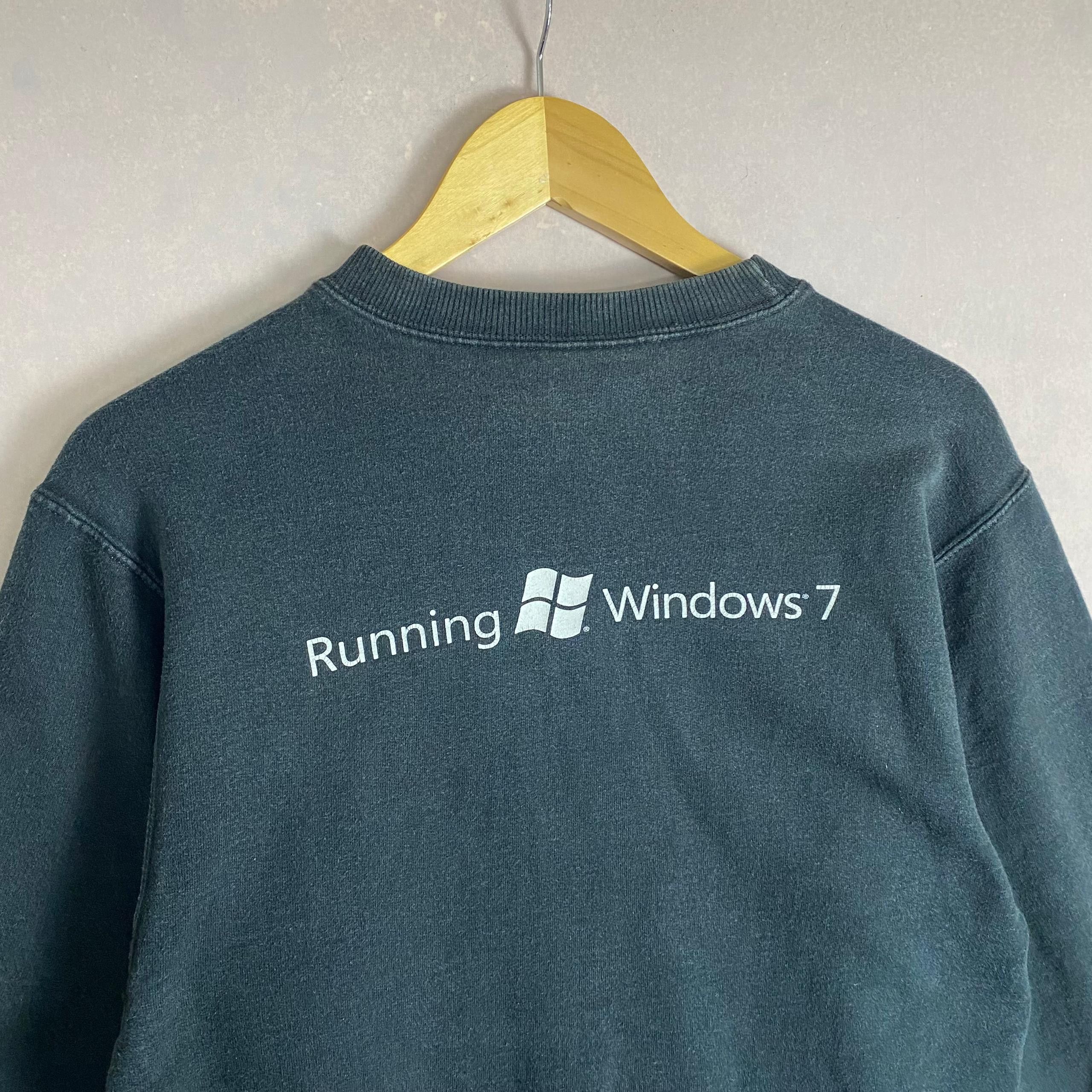 Vintage Vintage I'm am PC Windows 7 Sweatshirt Size US S / EU 44-46 / 1 - 7 Thumbnail