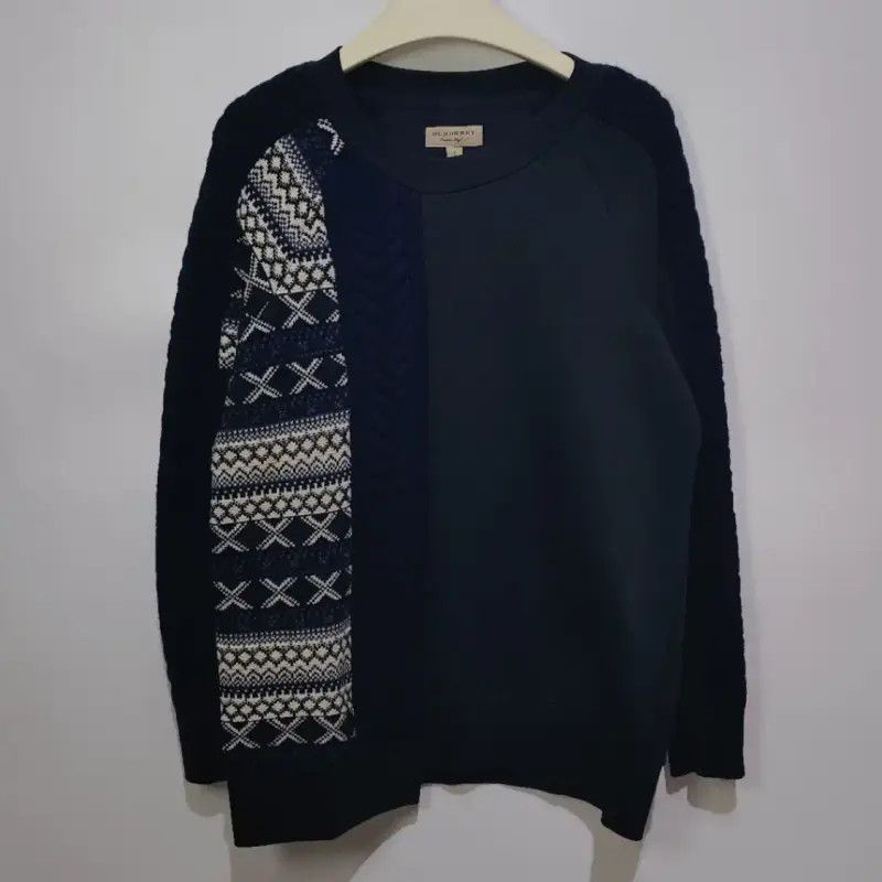 Burberry Burberry Women's Navy Cotton Sweatshirt Size S / US 4 / IT 40 - 1 Thumbnail