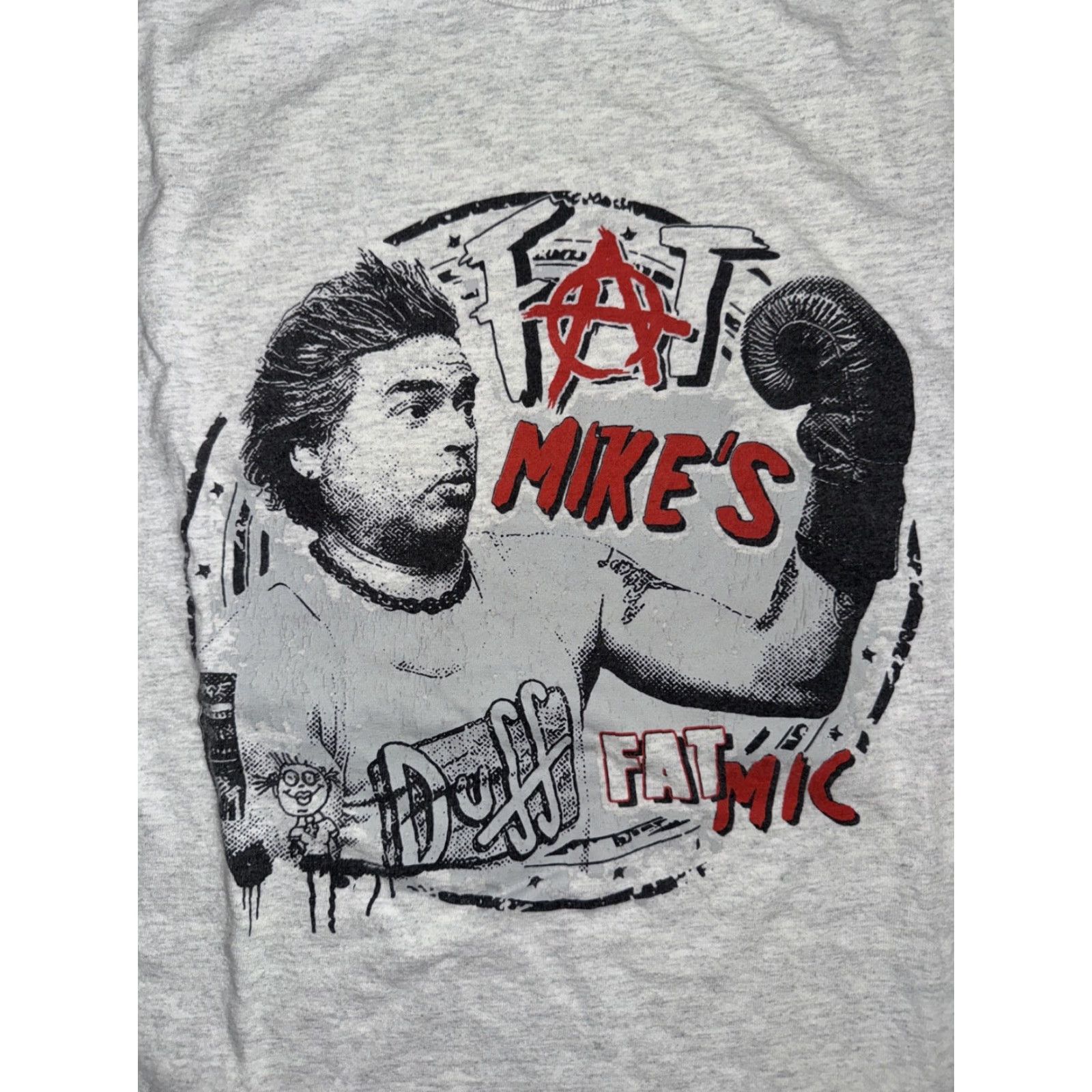 Vintage VINTAGE Fat Mike Graphic T-Shirt Gray M 19x25 Short Sleeve Crew Neck Punk Grunge 80s 90s Mens Size US M / EU 48-50 / 2 - 2 Thumbnail