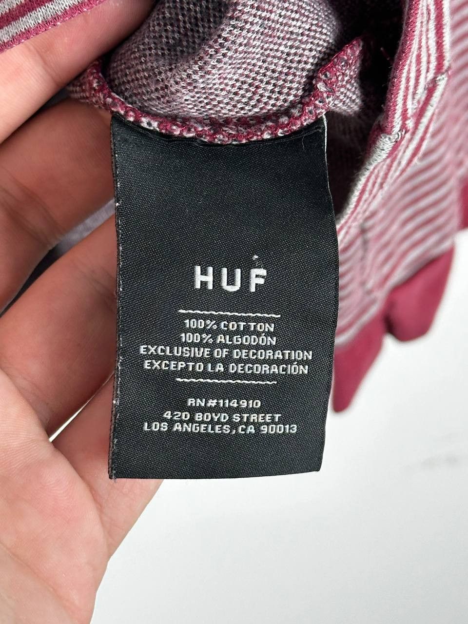 Huf Huf Striped Mens Large Long Sleeve Shirt Size US XXL / EU 58 / 5 - 7 Thumbnail