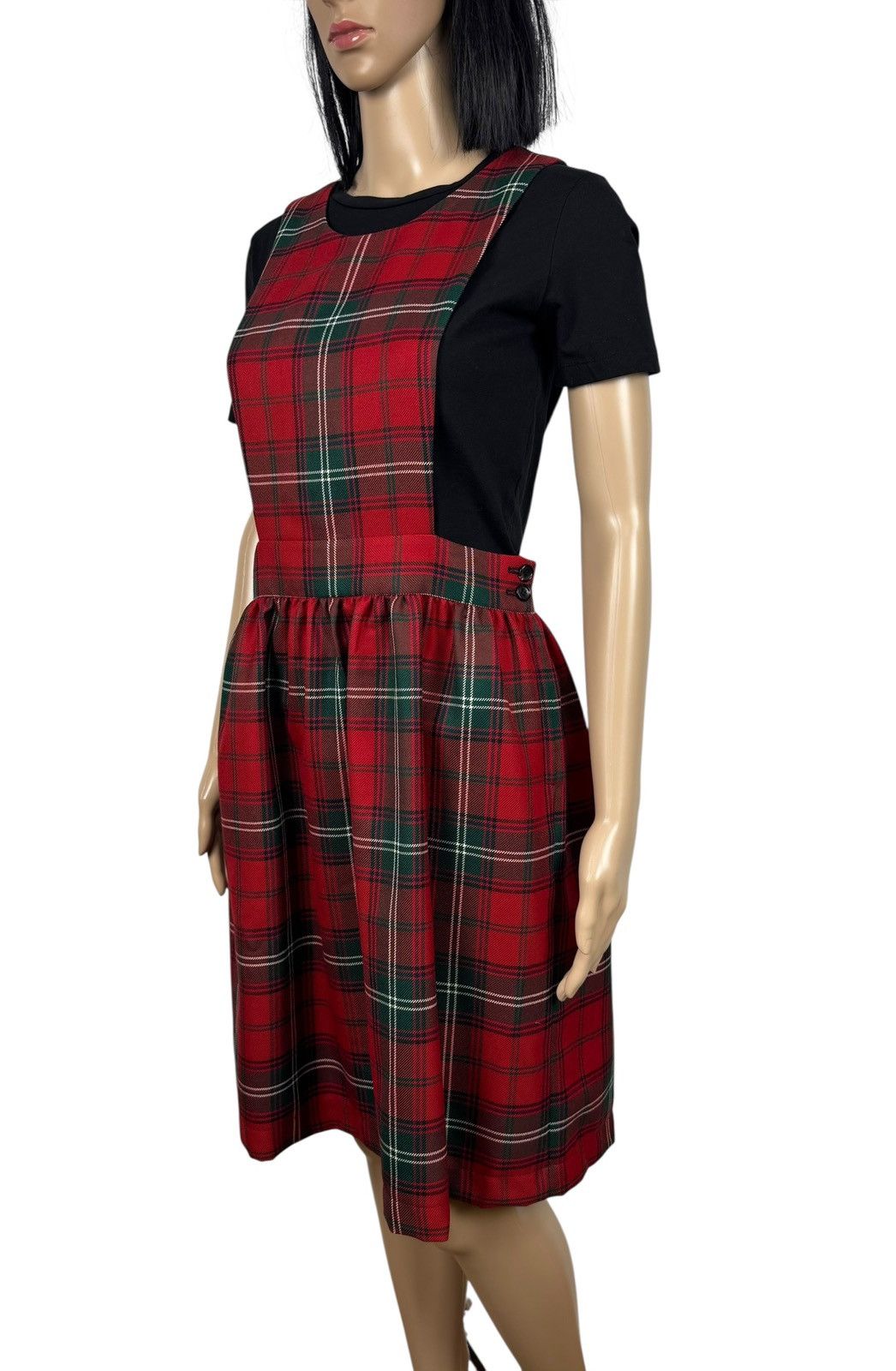 Comme des Garcons SHIRT Comme des Garcons Shirt Plaid Wool Dress Pinafore size XS Size XS / US 0-2 / IT 36-38 - 4 Thumbnail