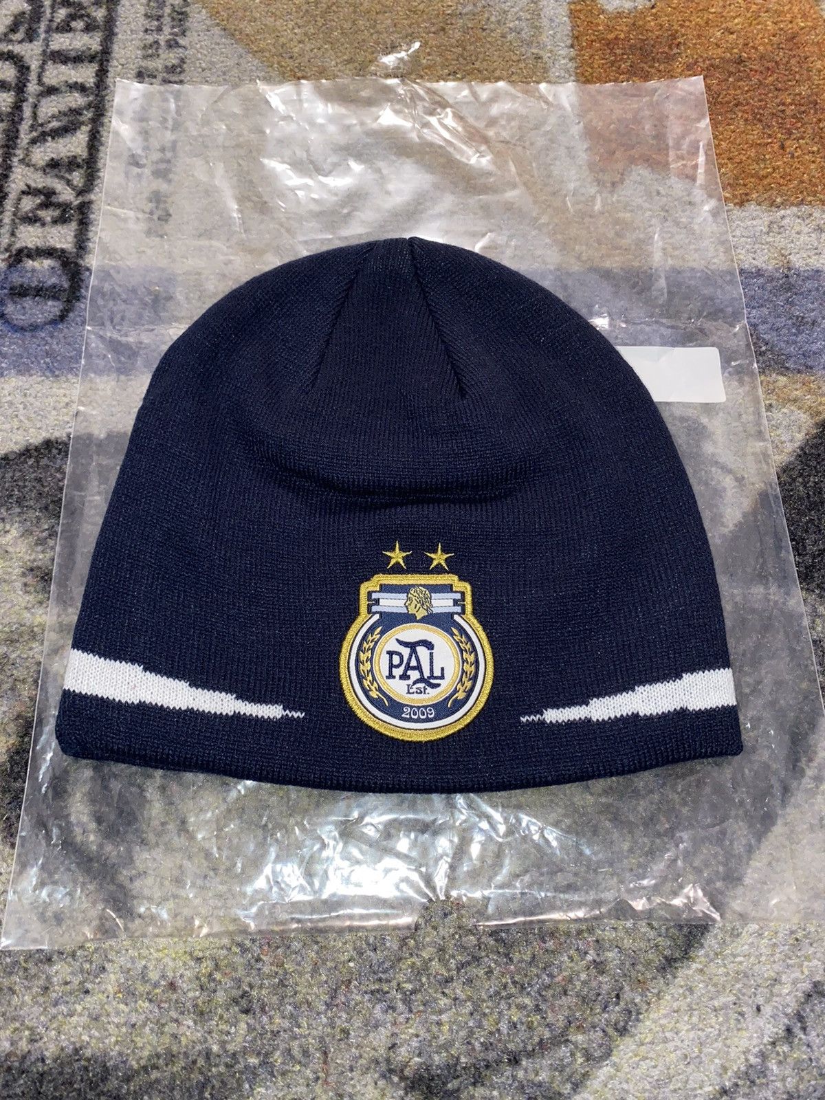 image of Palace Pro Nein Cuff Beanie in Navy, Men's