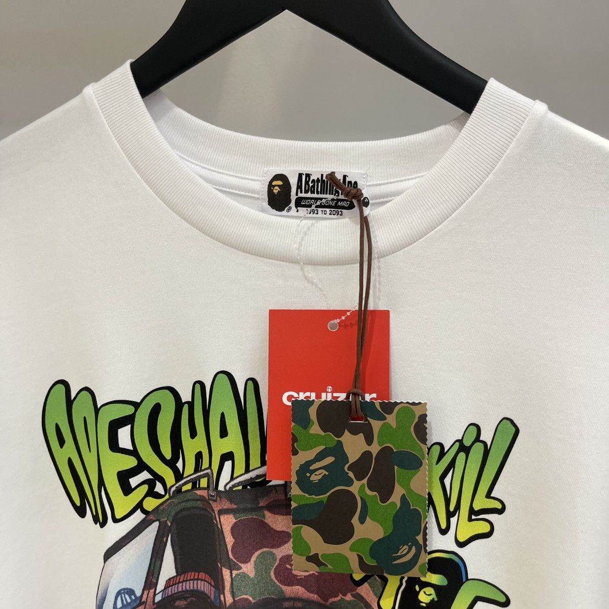 Bape Bape A Bathing Ape Car Graphic Tee White Size US L / EU 52-54 / 3 - 3 Thumbnail
