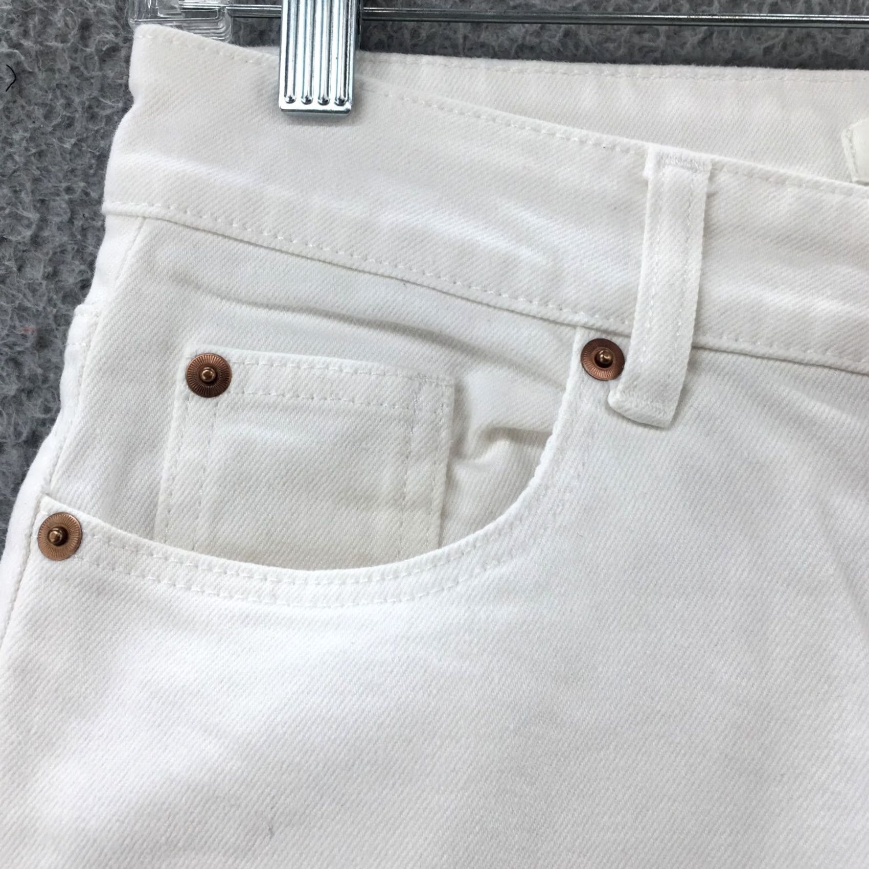 H&M H&M Skinny Jeans Womens 6 White High Rise Light Wash Casual Pockets Zip Fly Womens Jeans Shirt Style Size 28" / US 6 / IT 42 - 4 Thumbnail