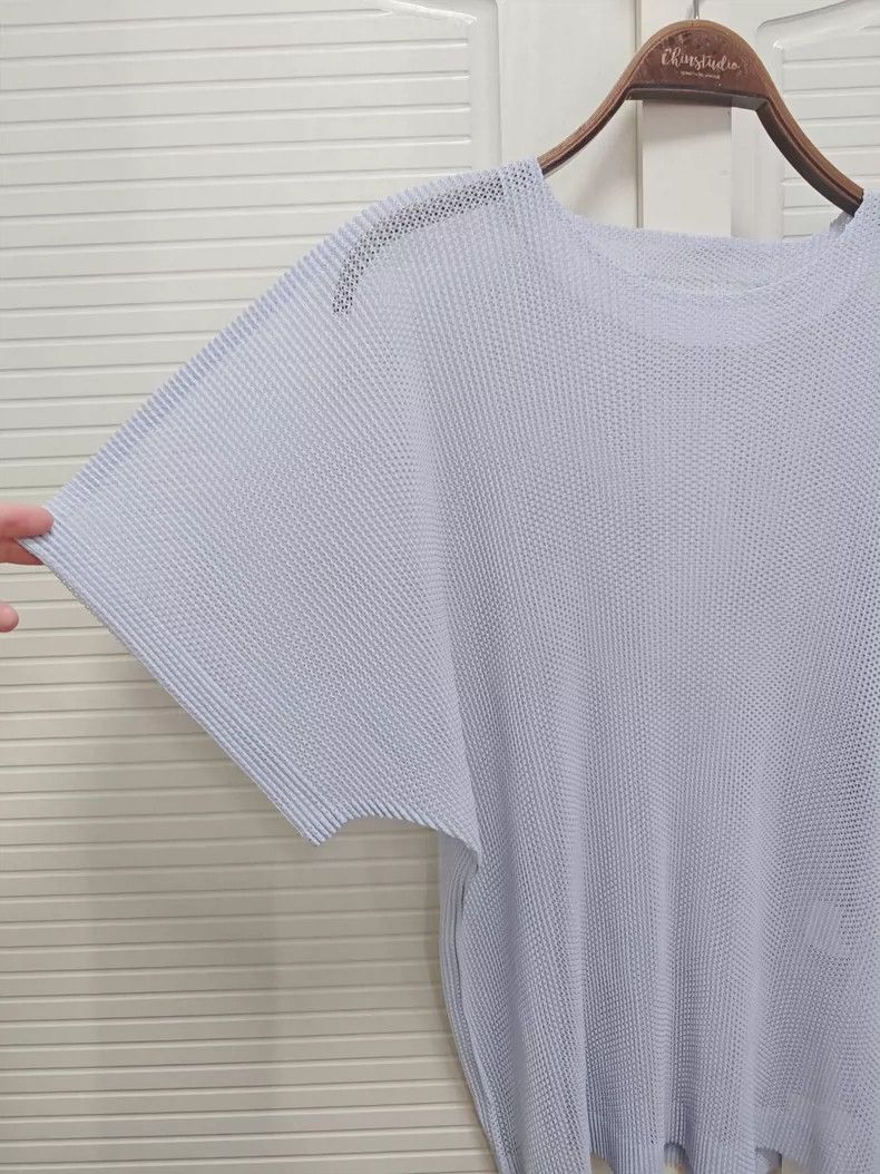 Issey Miyake issey miyake size:3 Light purple short-sleeved shirt 2506- Size XXS / US 00 / IT 34 - 4 Thumbnail