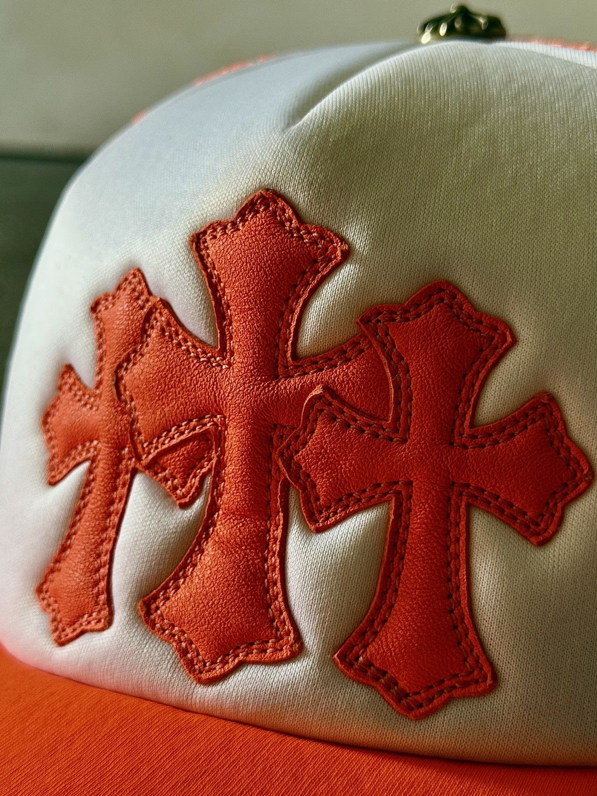 Chrome Hearts Chrome Hearts - Leather Cross Cemetery - Trucker Hat Size ONE SIZE - 4 Thumbnail