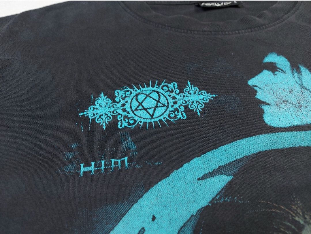 Band Tees Vintage 90s Y2K HIM Band Ville Valo Heartgram VV TEE Size US XL / EU 56 / 4 - 8 Thumbnail