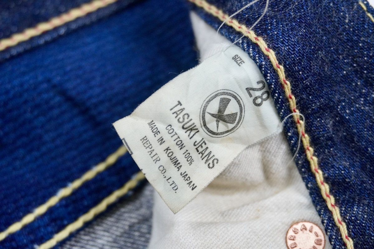 Japanese Brand Tasuki Jeans Repair. Co reconstruct blue denim selvedge Size US 28 / EU 44 - 8 Thumbnail