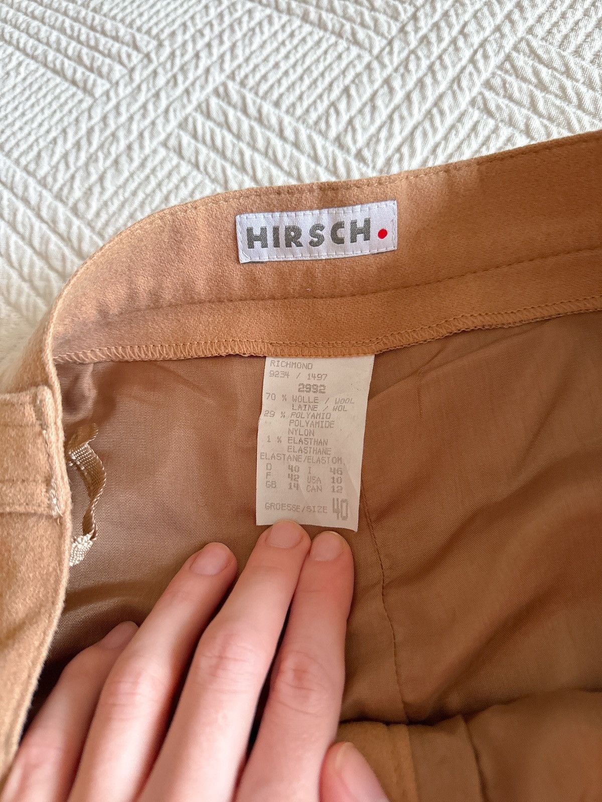 Hysteric Glamour Vintage boho 2000s maxi beige wool skirt y2k CHLOE style Size 32" / US 10 / IT 46 - 3 Thumbnail