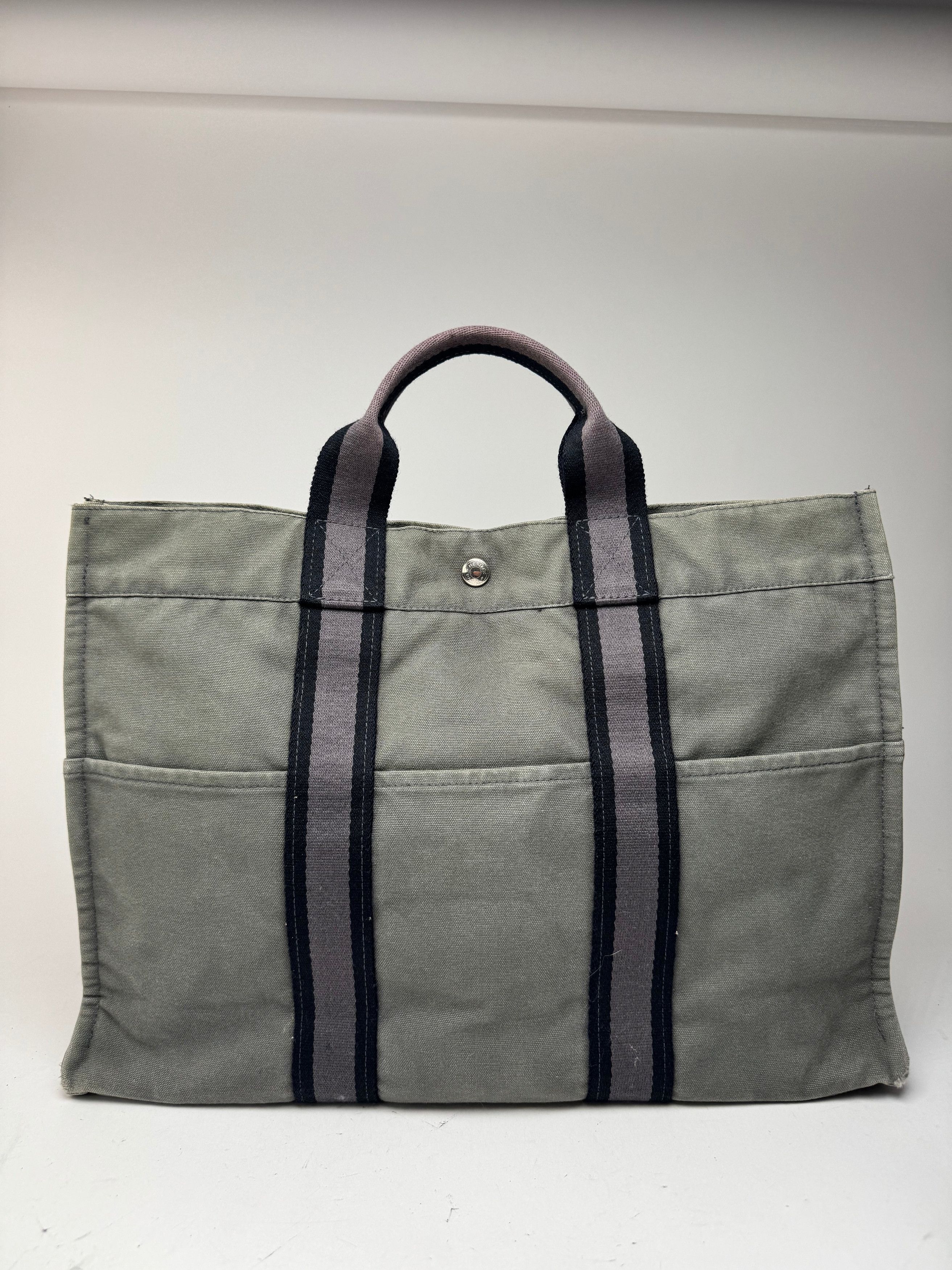 Other Vintage Hermes Shopper Bag Grey Size ONE SIZE - 1 Thumbnail