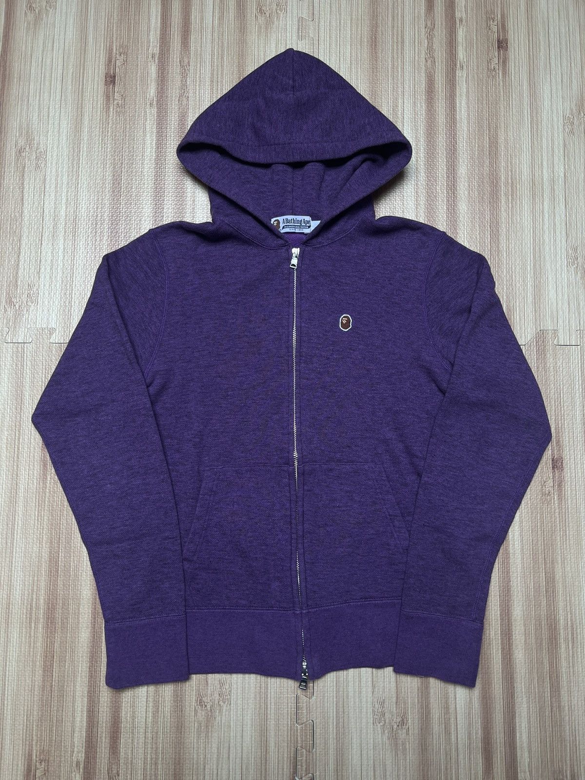 Bape 2010 Bape logo zip up purple Size US S / EU 44-46 / 1 - 1 Thumbnail
