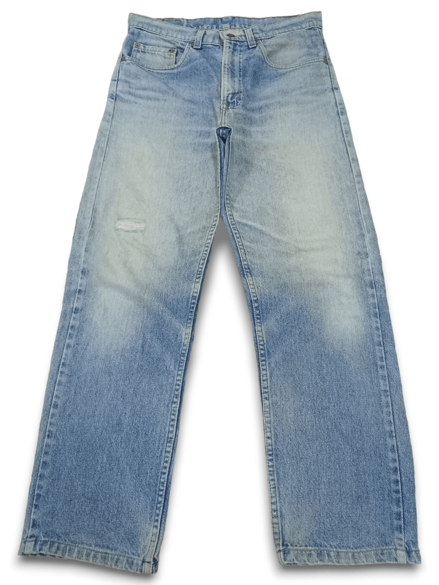 Levi's × Levi's Vintage Clothing Vintage 90s Levis 505 Light Wash Distressed Loose Jeans Size US 31 - 1 Thumbnail