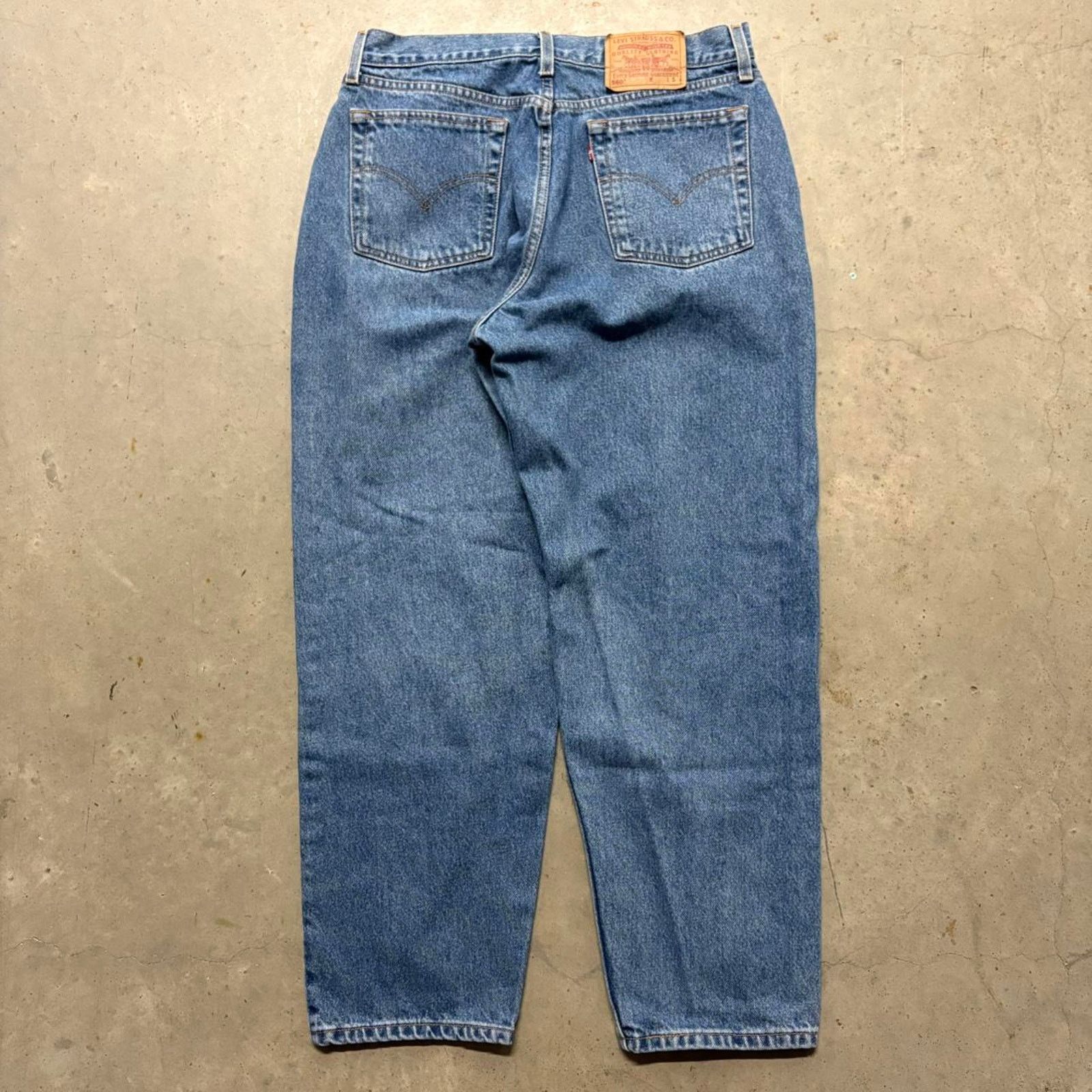 Japanese Brand × Levi's × Vintage Crazy Vintage 90s Levi's 560 Loose Straight Leg Denim Jeans Size US 32 / EU 48 - 4 Thumbnail