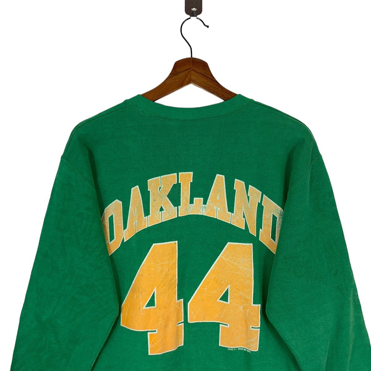 MLB × NFL × Vintage VINTAGE 80s OAKLAND ATHLETIC MLB LOGO 7 PULLOVER CREWNECK Size US M / EU 48-50 / 2 - 10 Thumbnail